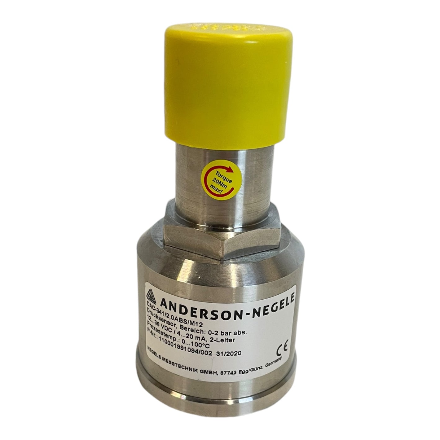 Anderson-Negele pressure sensor DAC-341/2.0ABS/M12 pressure sensor for industrial use