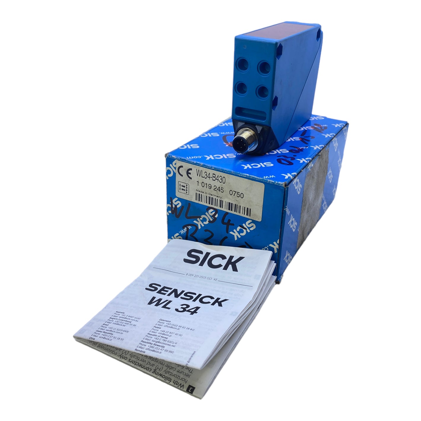 Sick WL34-B430 Kompakt-Lichtschranken 1019245 10...30V DC 100mA 4-polig