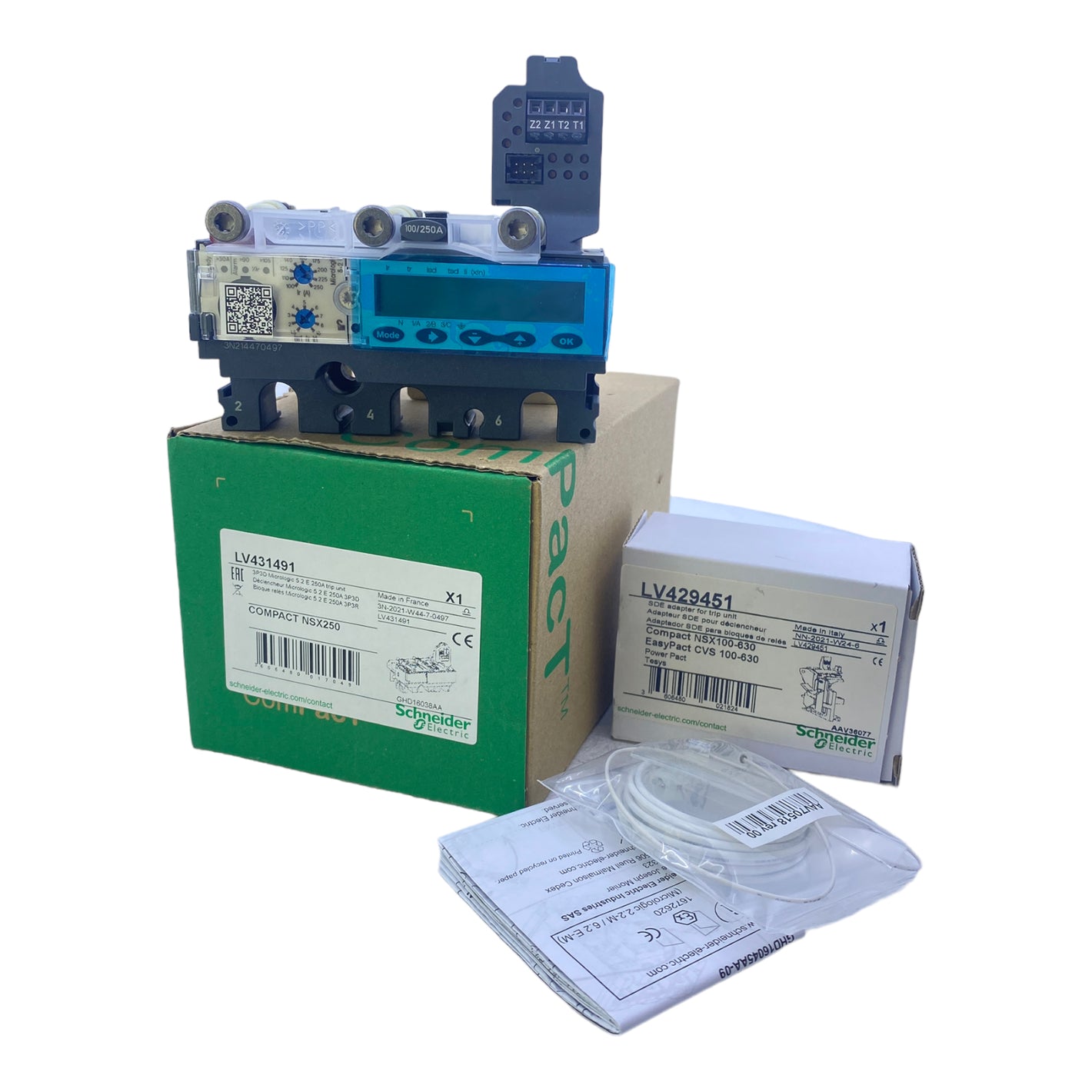 Schneider Electric LV431491 +LV429451 Kompaktleistungsschalter 3-polig