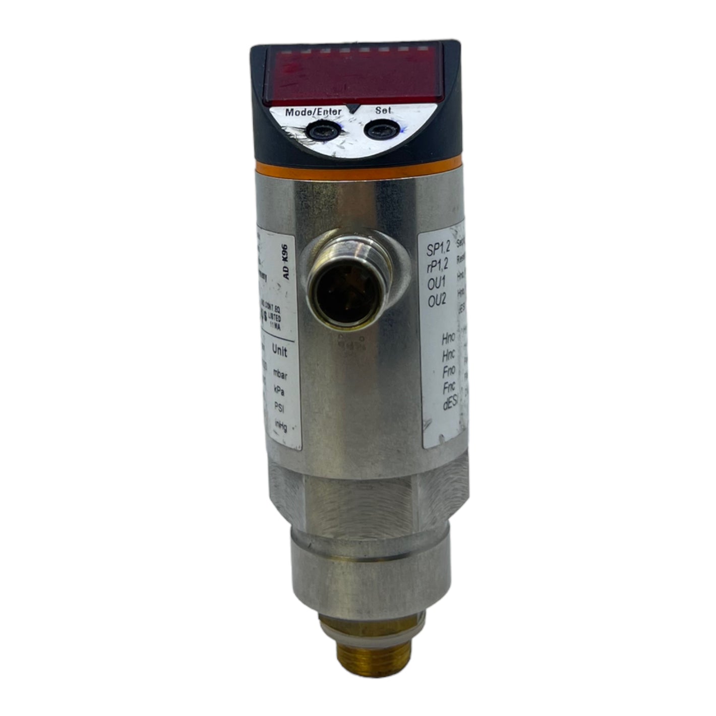 IFM PN7009 Elektronischer Drucksensor 18-36V DC 250mA IP65 Drucksensor