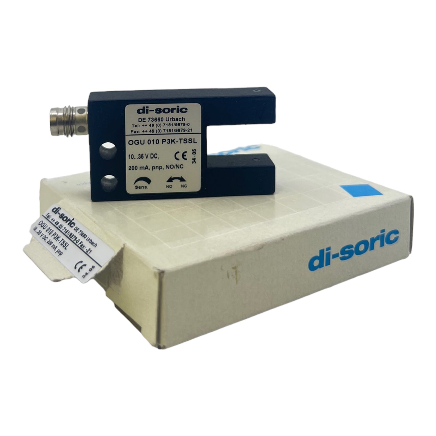 Di-Soric OGU010P3K-TSSL Gabellichtschranke 10...35V DC 200mA PNP