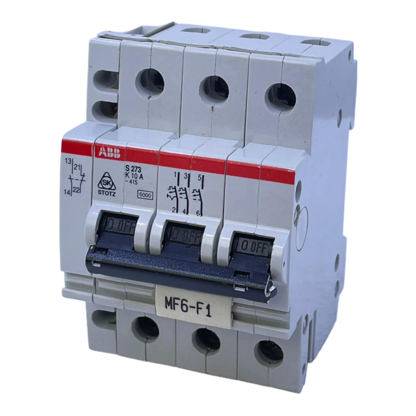 ABB S273 K10A circuit breaker AC11 240V 6A DC11 24V 4A switch