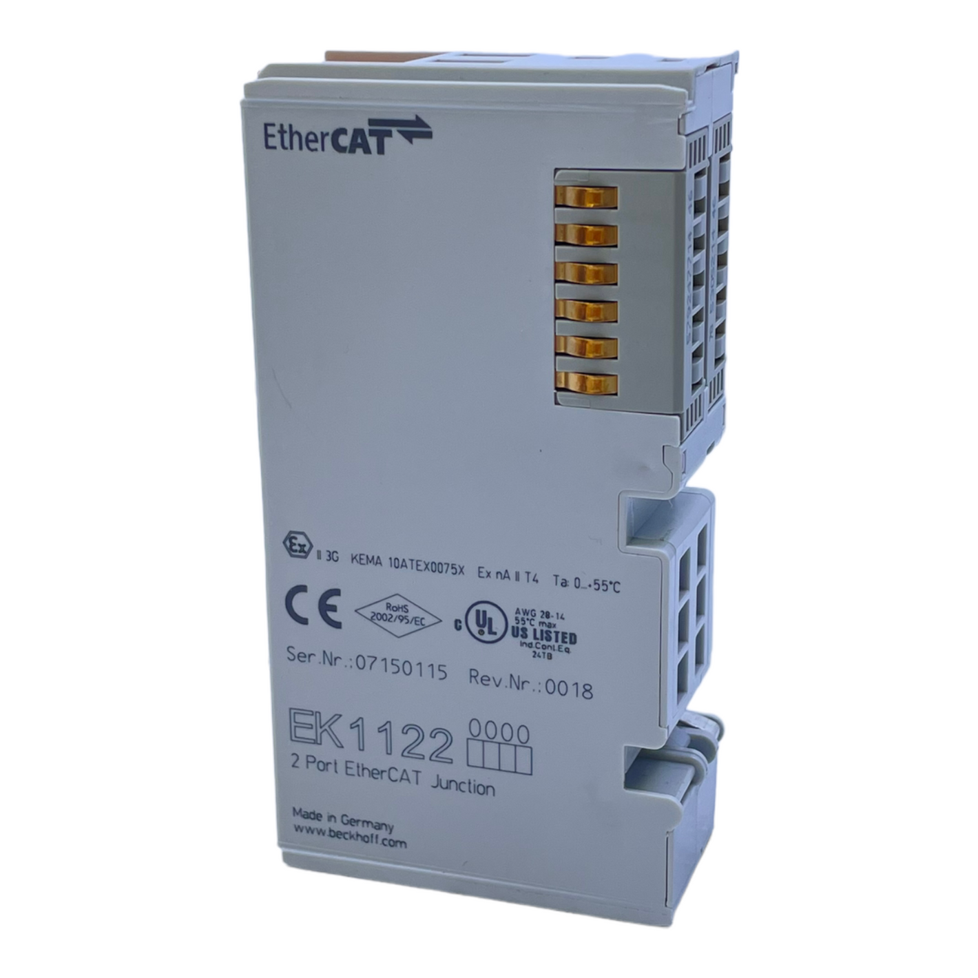 Beckhoff EK1122 Ethernet-CAT Abzweigung für industriellen Einsatz Ethernet-CAT