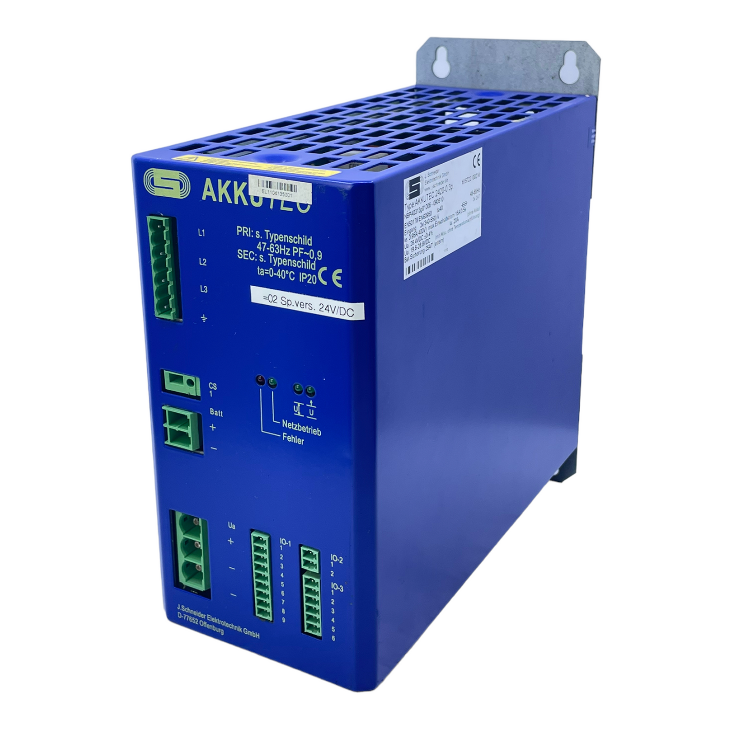 Akkutec 2420-0 DC power supply 340-550V 45-65Hz