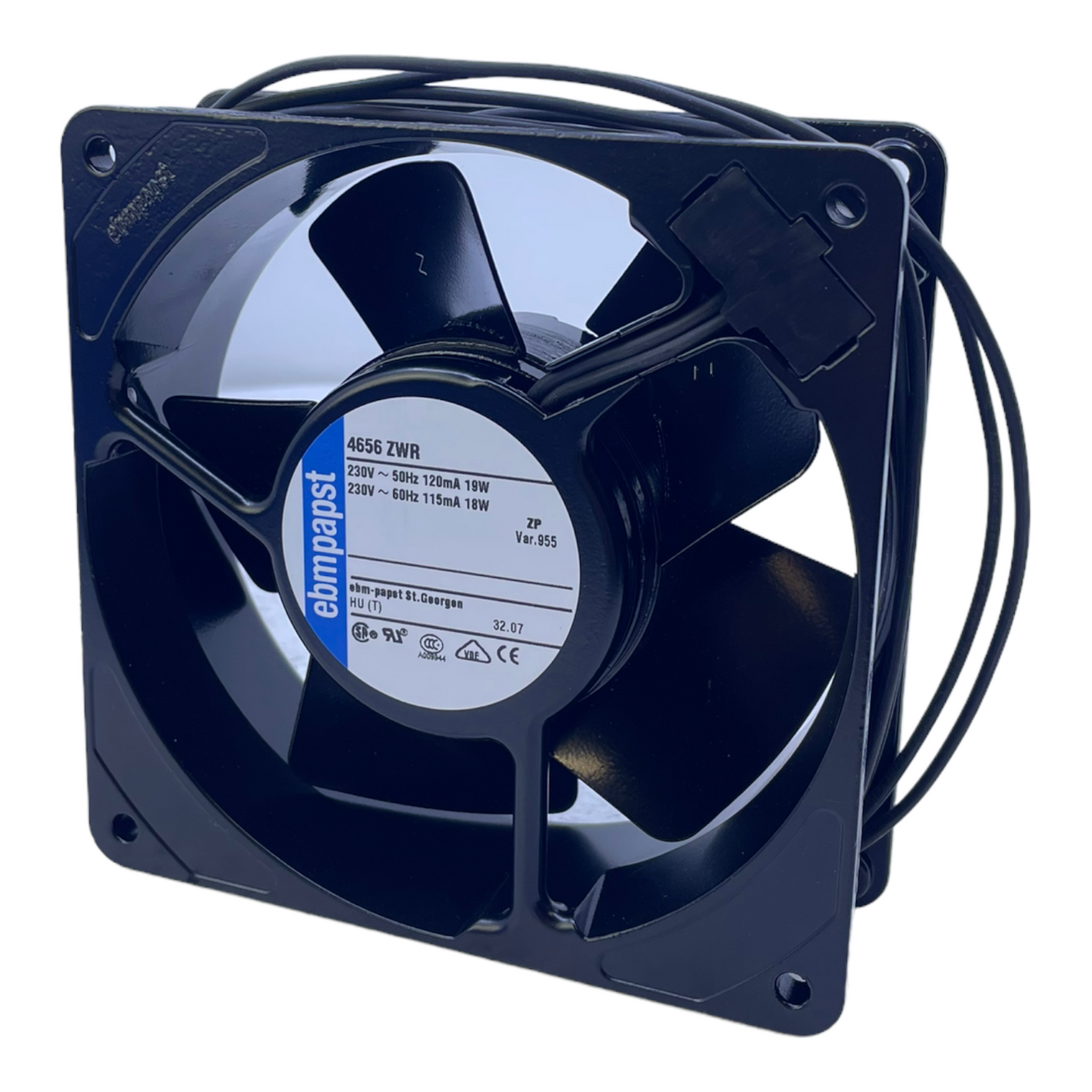 EBM Papst 4656 ZWR axial fan 230V 50Hz 120mA 19W fan 230V 60Hz 115mA 18W