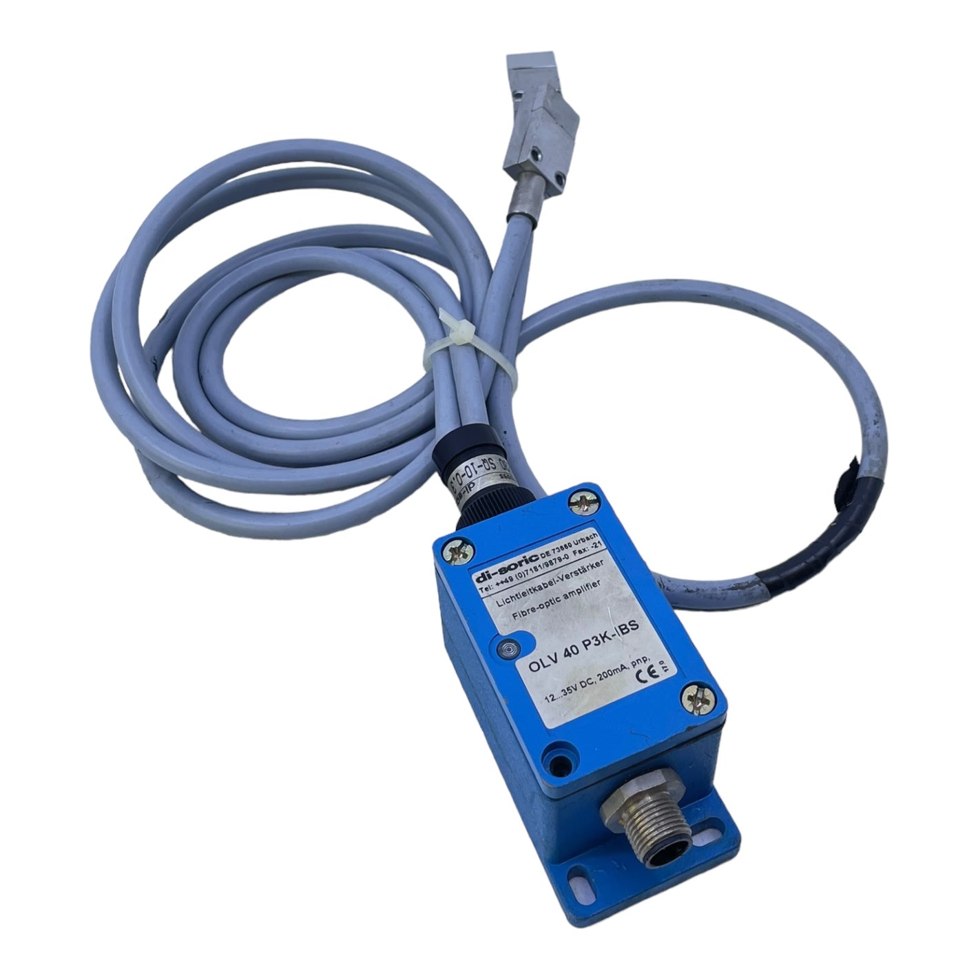 Di-Soric OLV 40 P3K-IBS fiber optic amplifier for industrial use