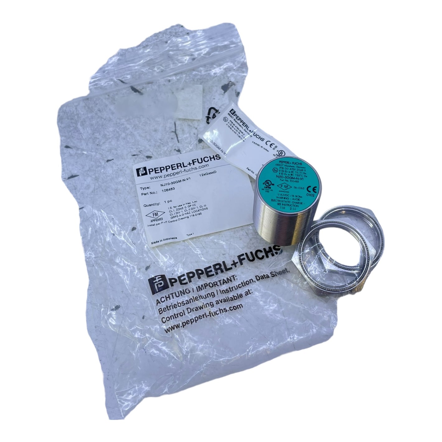 Pepperl+Fuchs NJ10-30GM-N-V1 Inductive Sensor for Industrial Use 106483