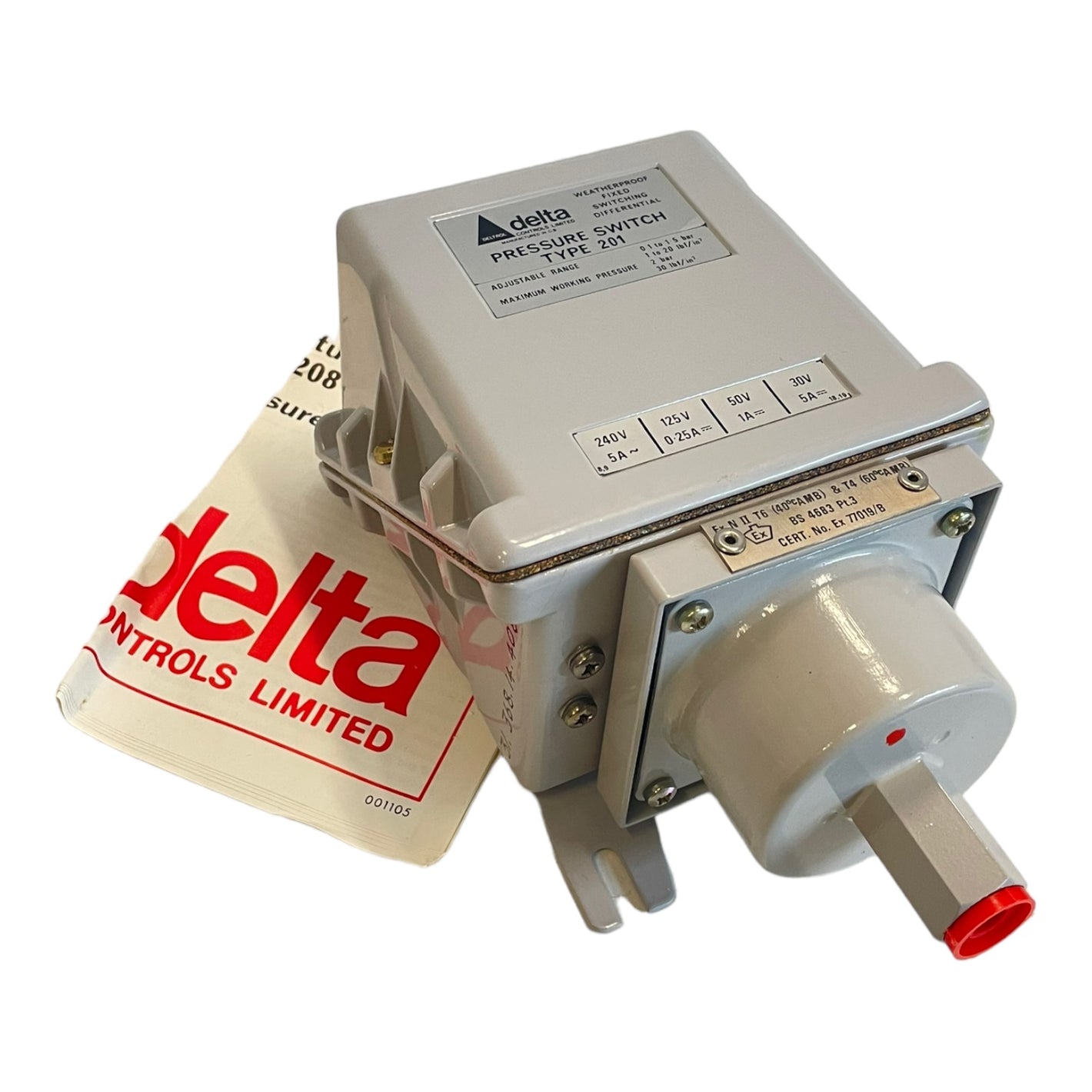 Delta Control Type 201 Druckschalter für industriellen Einsatz Delta Control 201