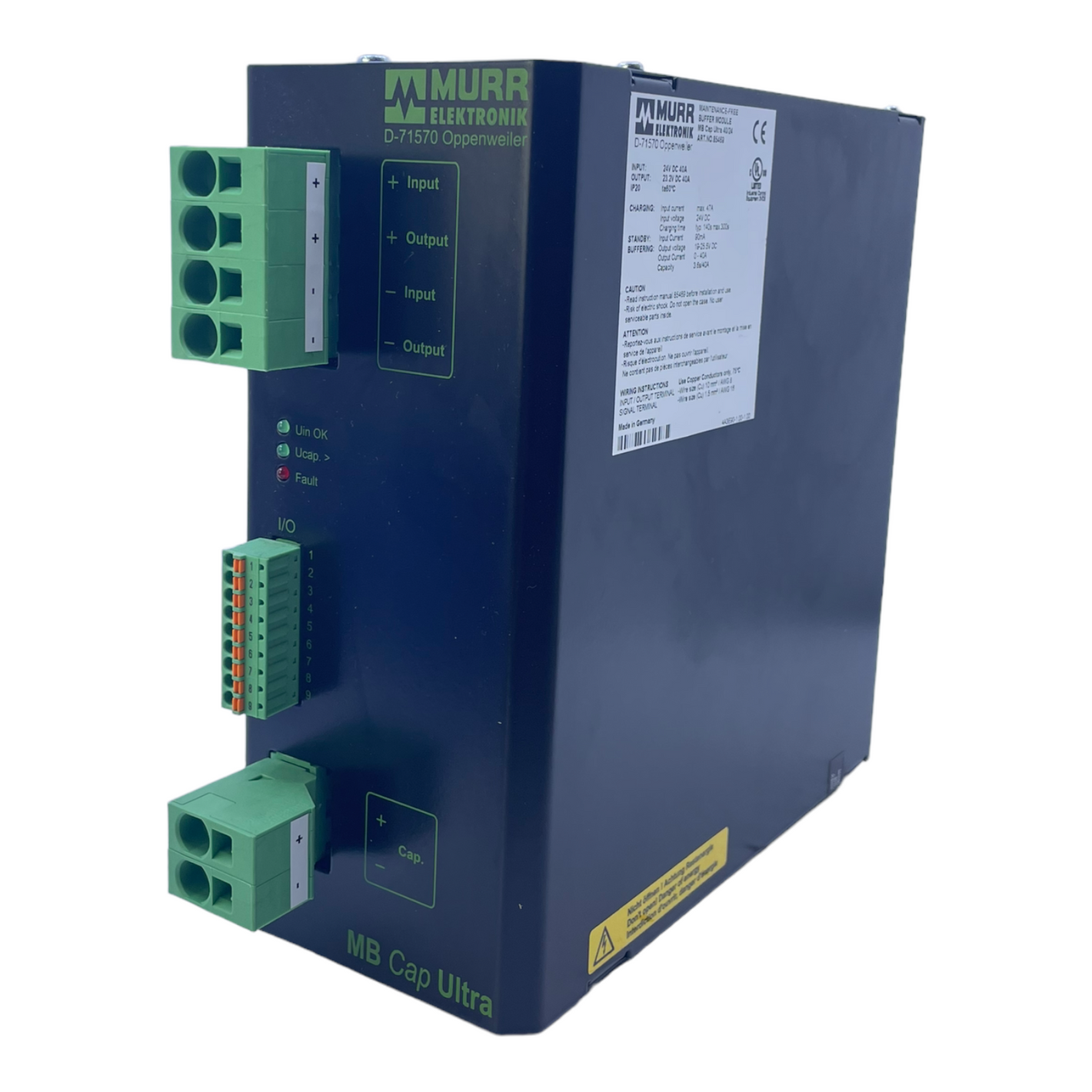 Murr 85469 Puffermodul MB Cap Ultra 40/24v für industriellen Einsatz 24V DC 47A