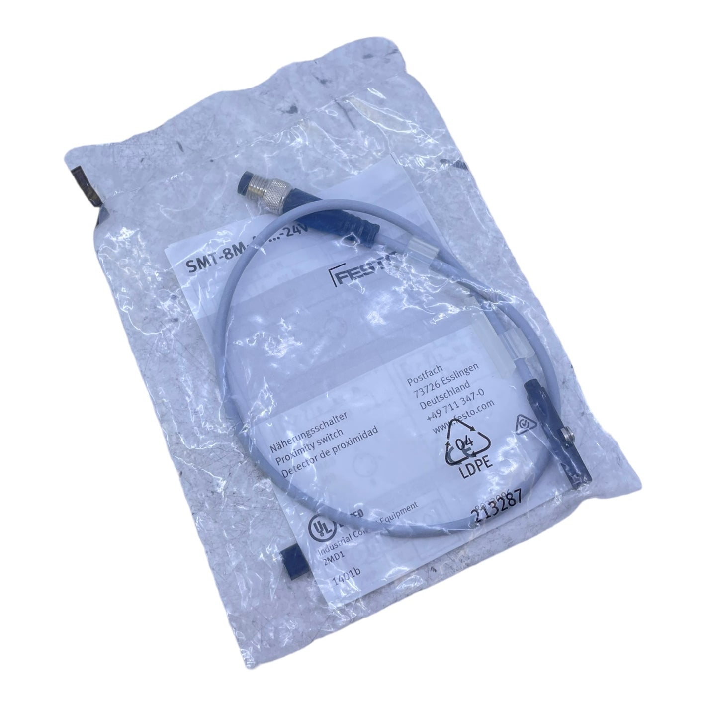 Festo SMT-8M-A-..24V Proximity switch for industrial use SMT-8M-A-..24V