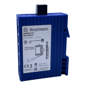 Hirschmann SPIDER 5TX Ethernet Schalter 9,6-32V DC 230-75mA 24V Schalter