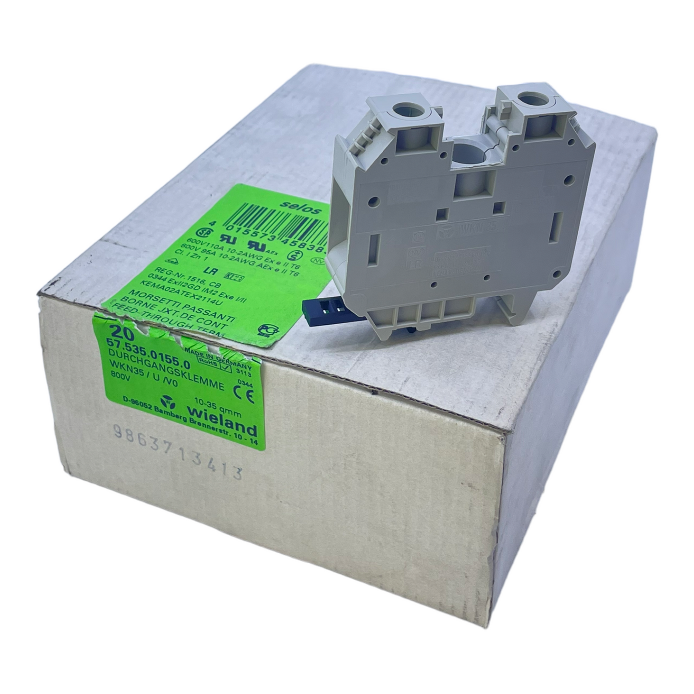 Wieland 57.535.0155.0 feed-through terminal Wieland feed-through terminal VE:13pcs/pcs