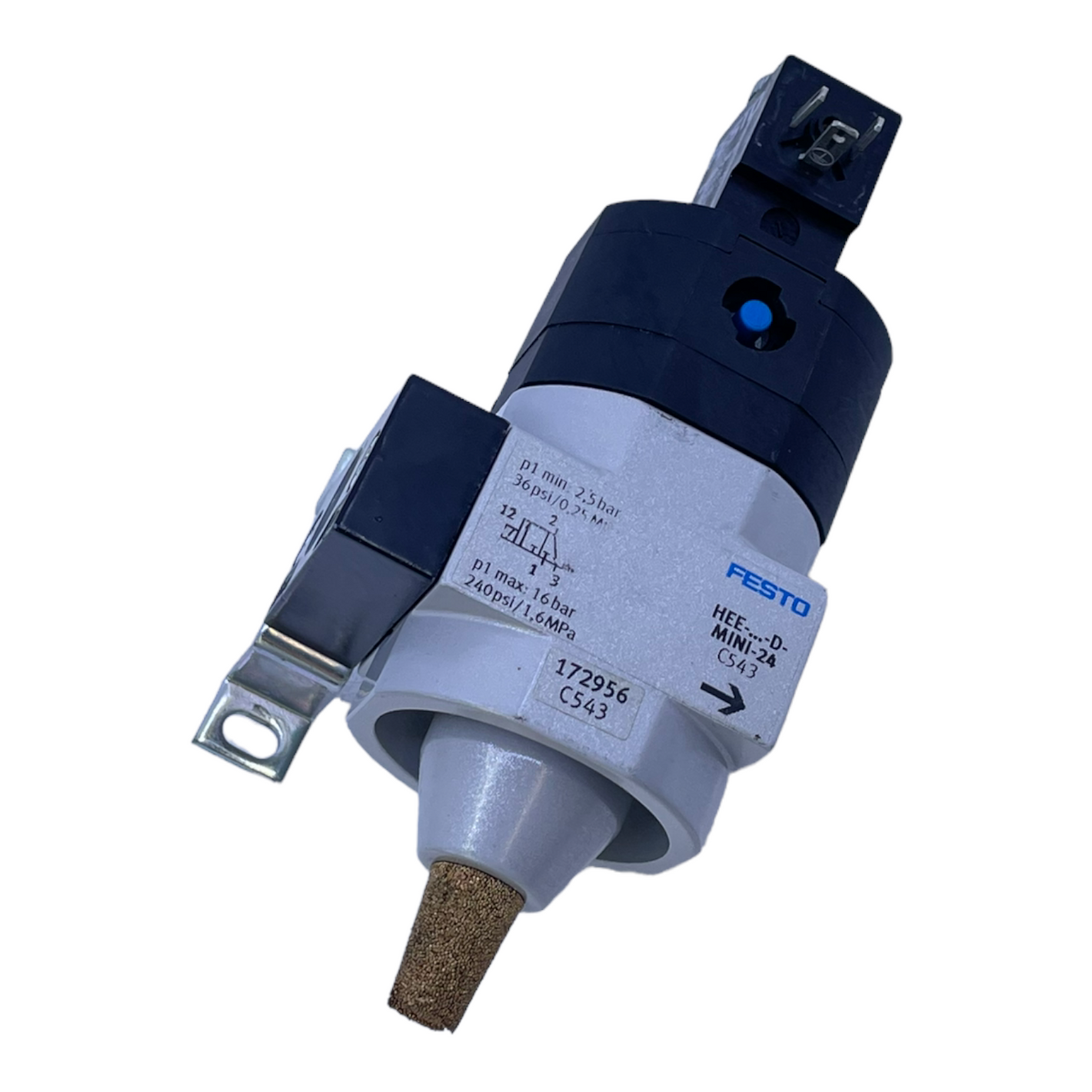 Festo HEE-172956-D-Mini-24 On-off valve for industrial use C543+MSEBB-324V