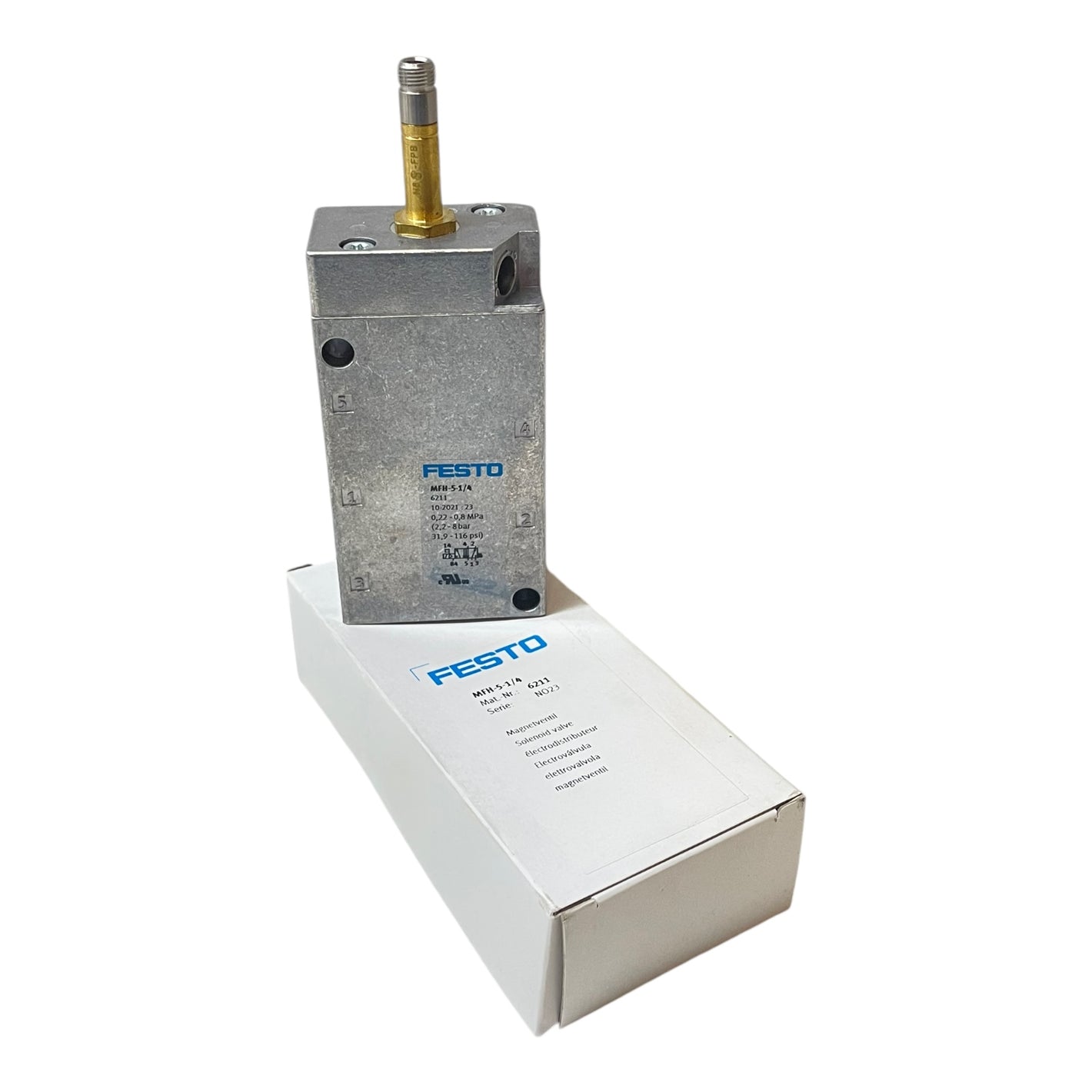 Festo MFH-5-1/4 solenoid valve for industrial use Festo 6211 MFH-5-1/4 6211