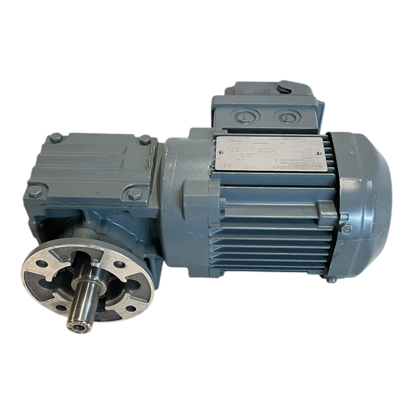 SEW WF20 DR63L4/TF/ASD1 gear motor 0.25kW Ø 19mm for industrial use