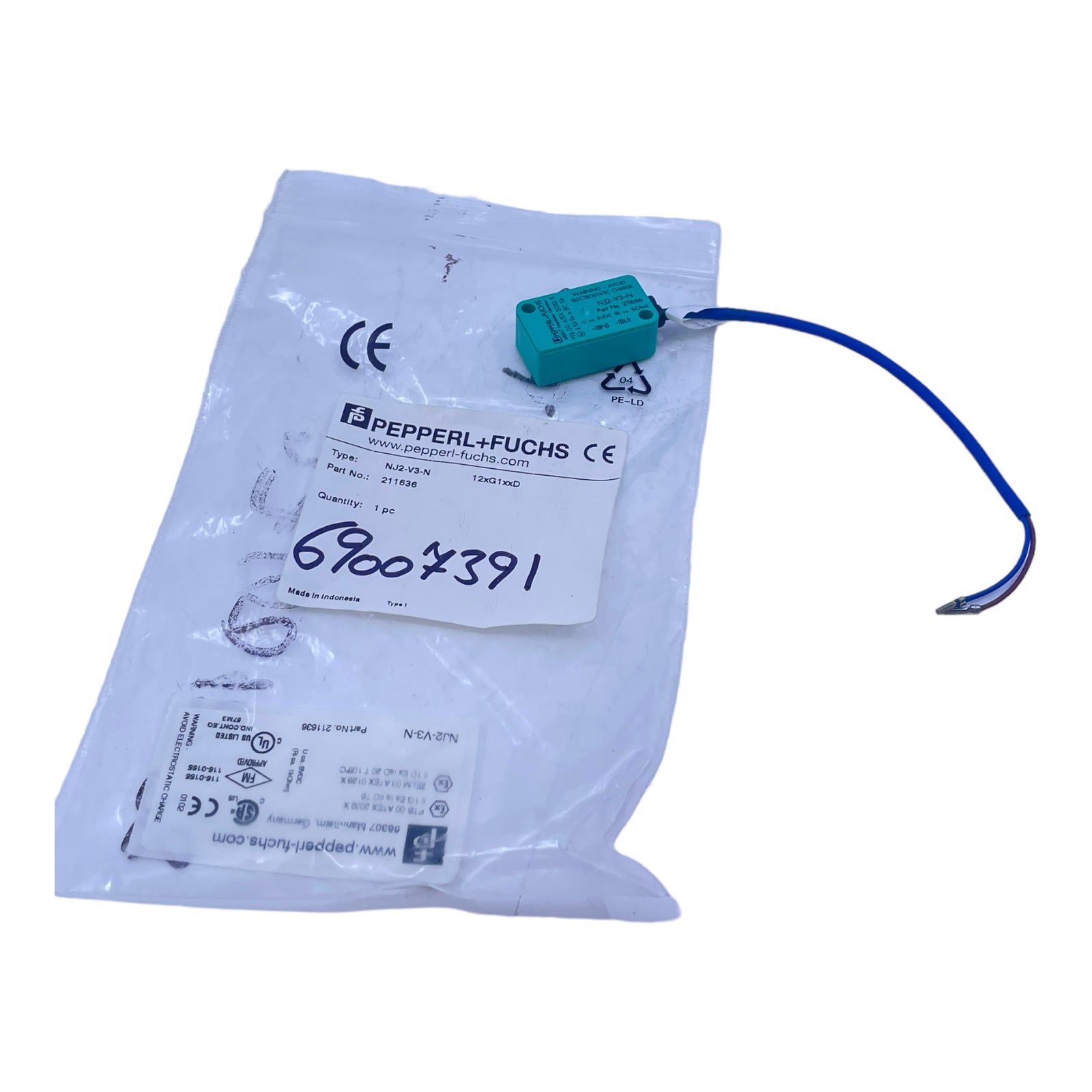 thumbnail image 2 of Pepperl+Fuchs NJ2-V3-N Inductive Proximity Sensor – NEW NJ2V3N 2 of 3