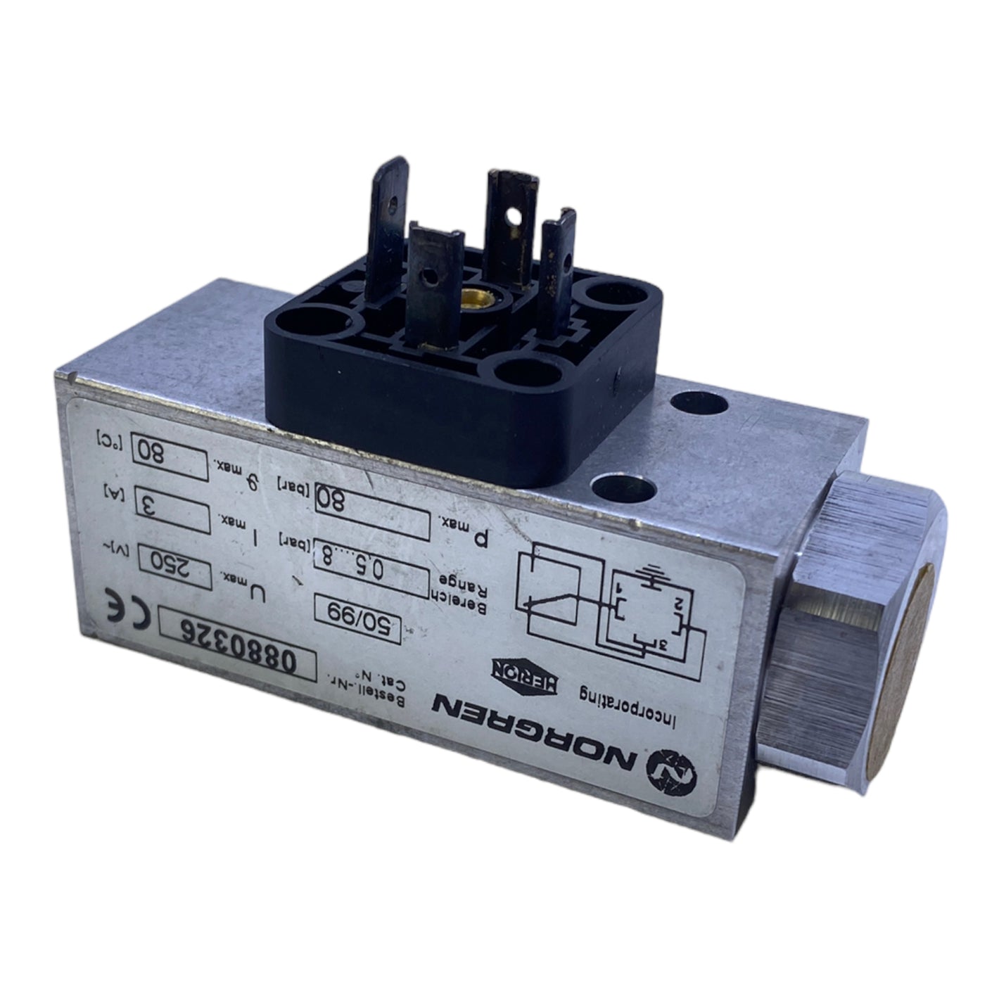 Norgren 0880326 pressure switch 250V 0.5...8 bar