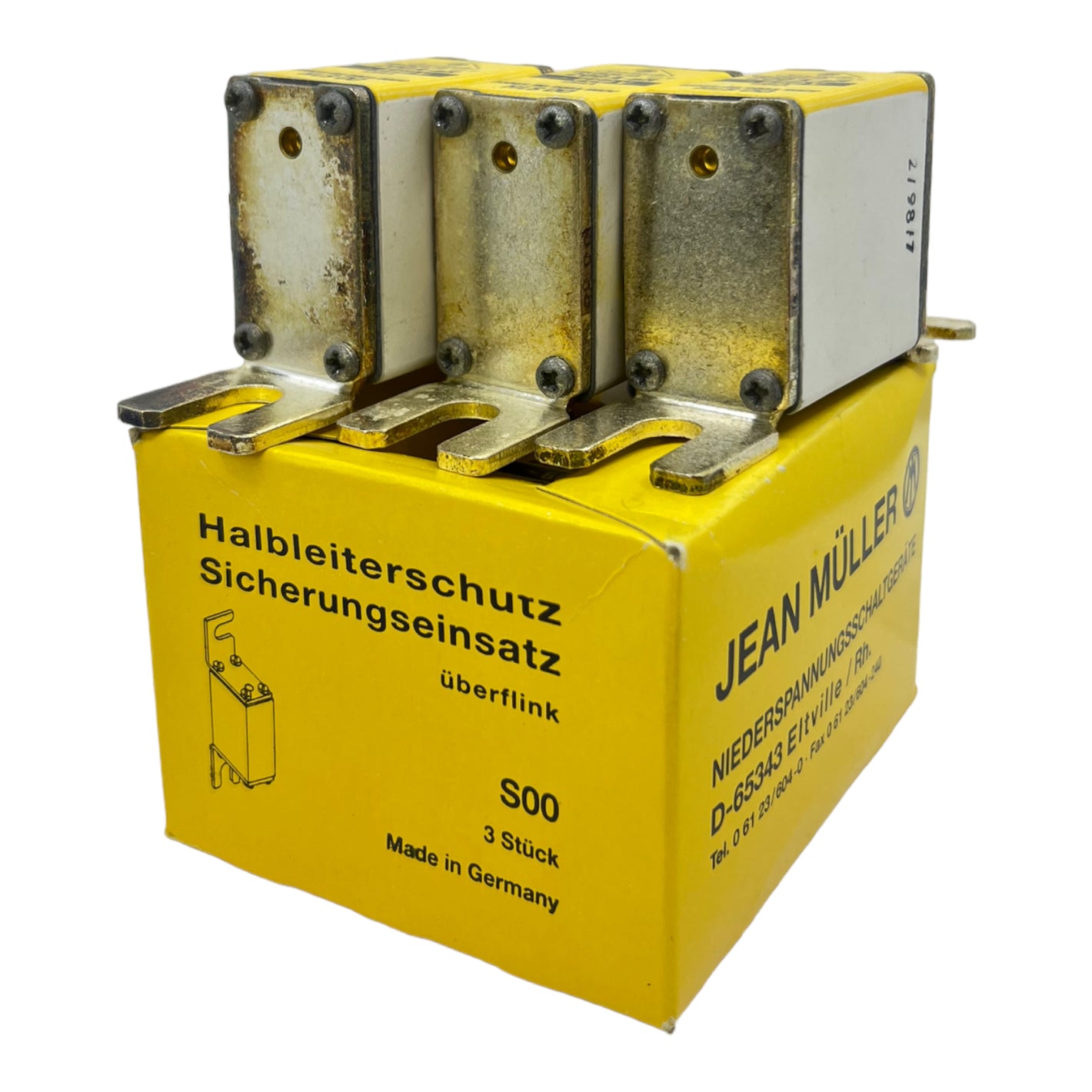 JEAN MÜLLER HLS00 fuse insert 200A VE:3pcs. fuse insert