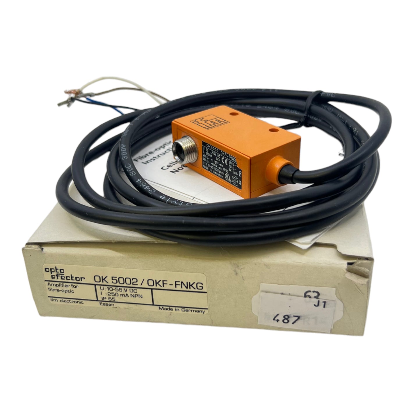 IFM OKF-FNKG Fiberoptikverstärker OK5002 IP65 10...36V DC 120Hz DC Rotlicht