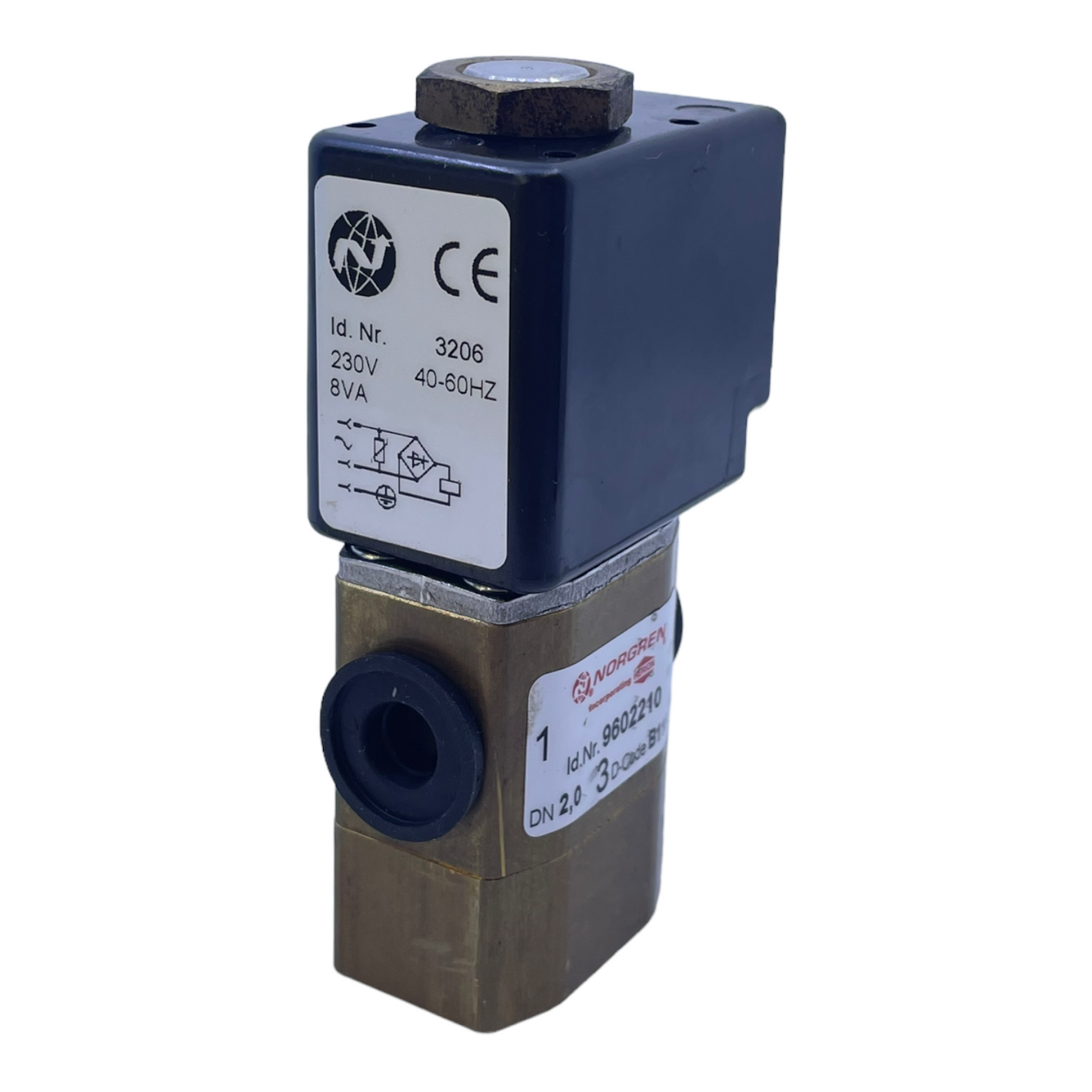 Norgren 9602210 Magnetventil für industriellen Einsatz 230V 40/60Hz 8VA