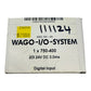 Wago 750-400 SPS-Digitaleingangsmodul 2DI 24V DC 3.0ms