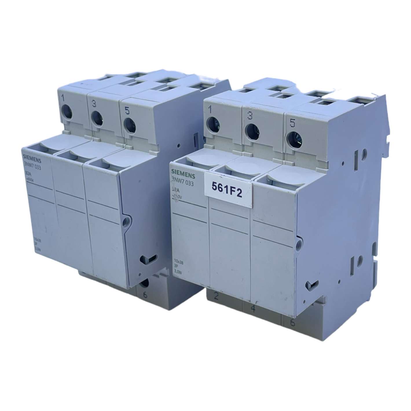 Siemens 3NW7 033 fuse holder 600V 30A fuse holder pack of 2.