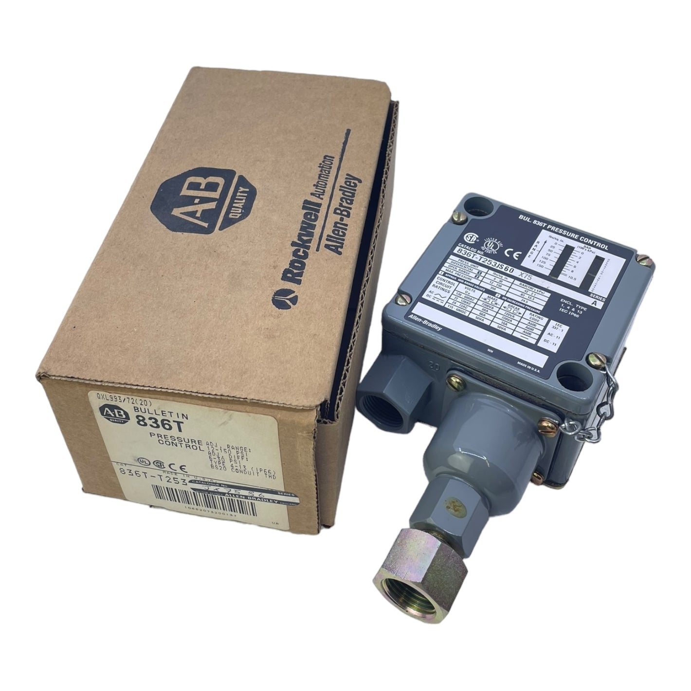 Allen Bradley 836T-T253JS60 Industrial Pressure Regulator 836T-T253JS60