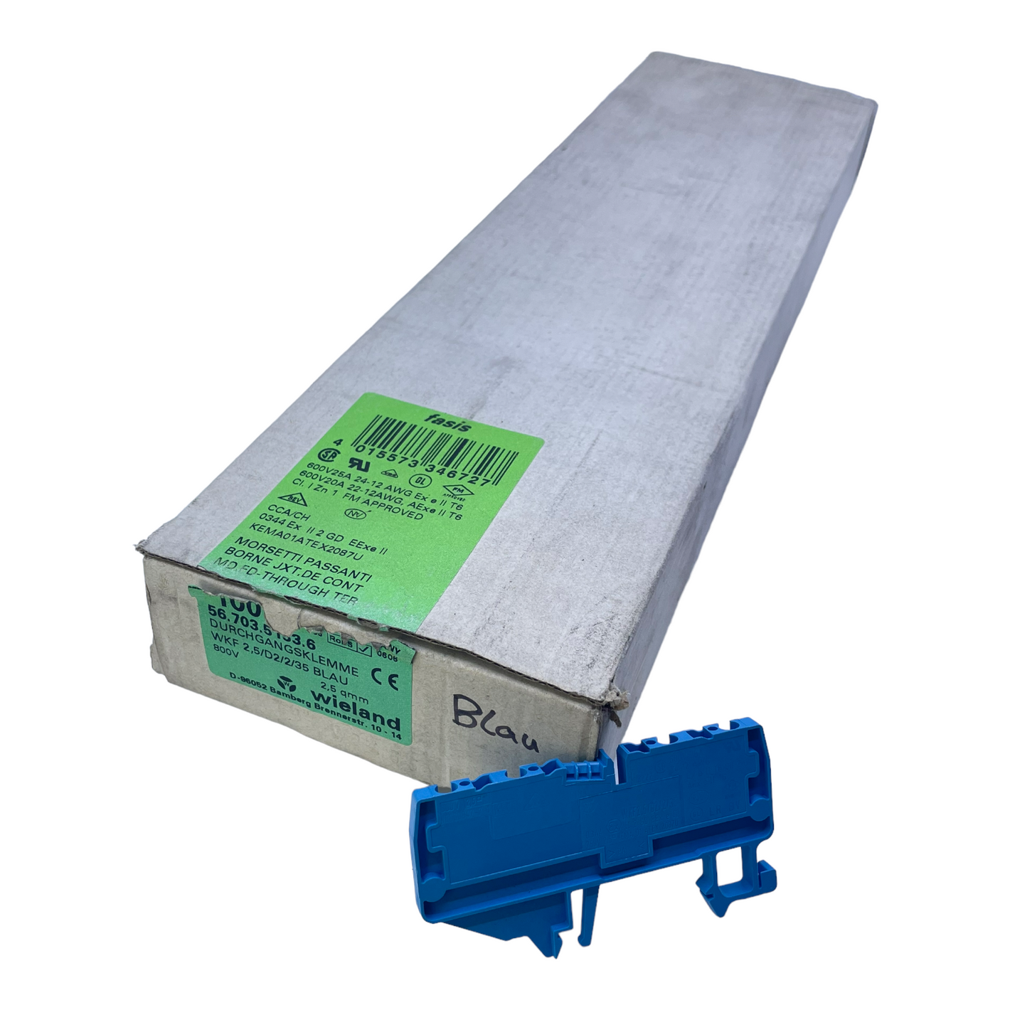 Wieland 56.703.5153.6 feed-through terminal Wieland feed-through terminal PU:40pcs/pcs