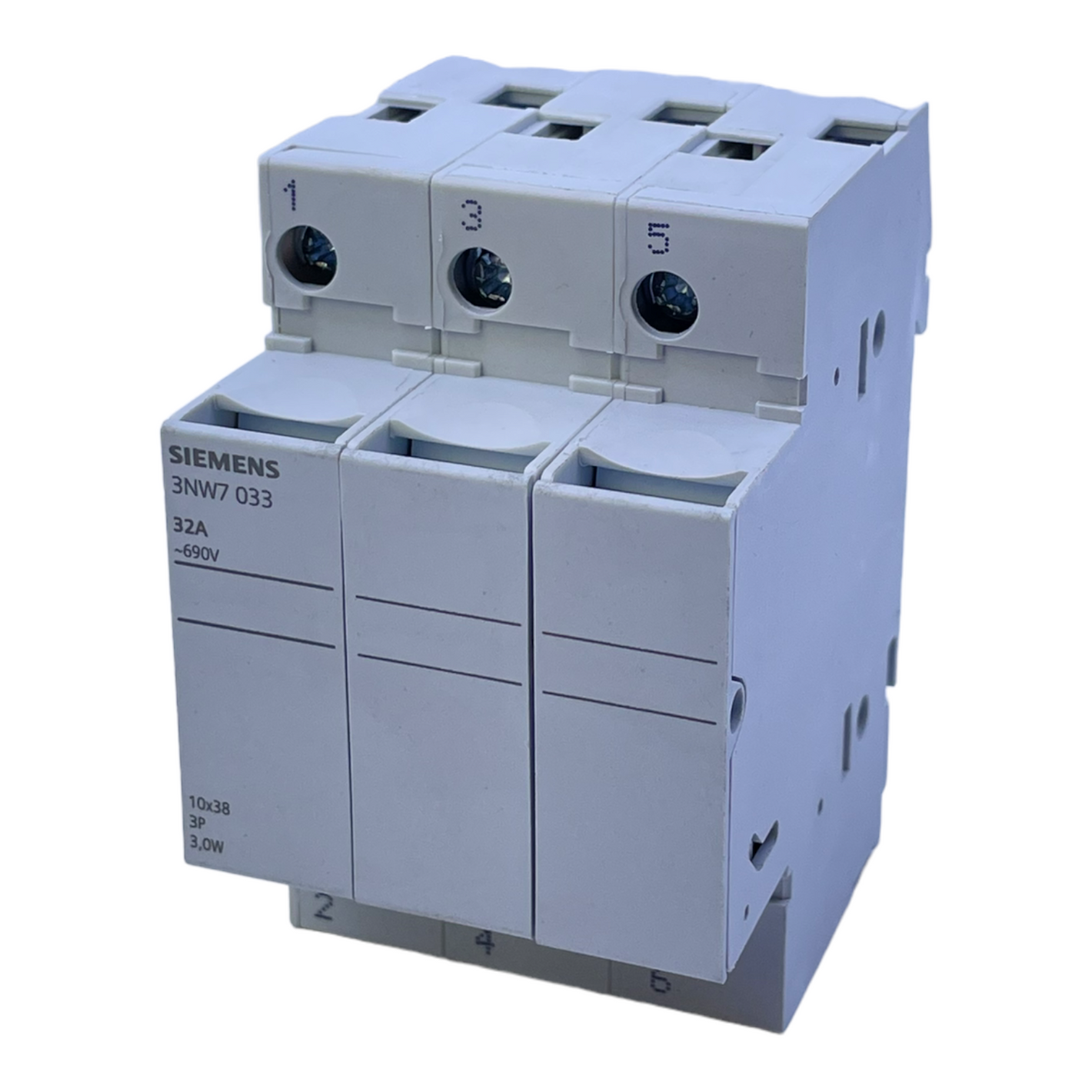 Siemens 3NW7033 cylinder fuse holder 600V 30A fuse holder