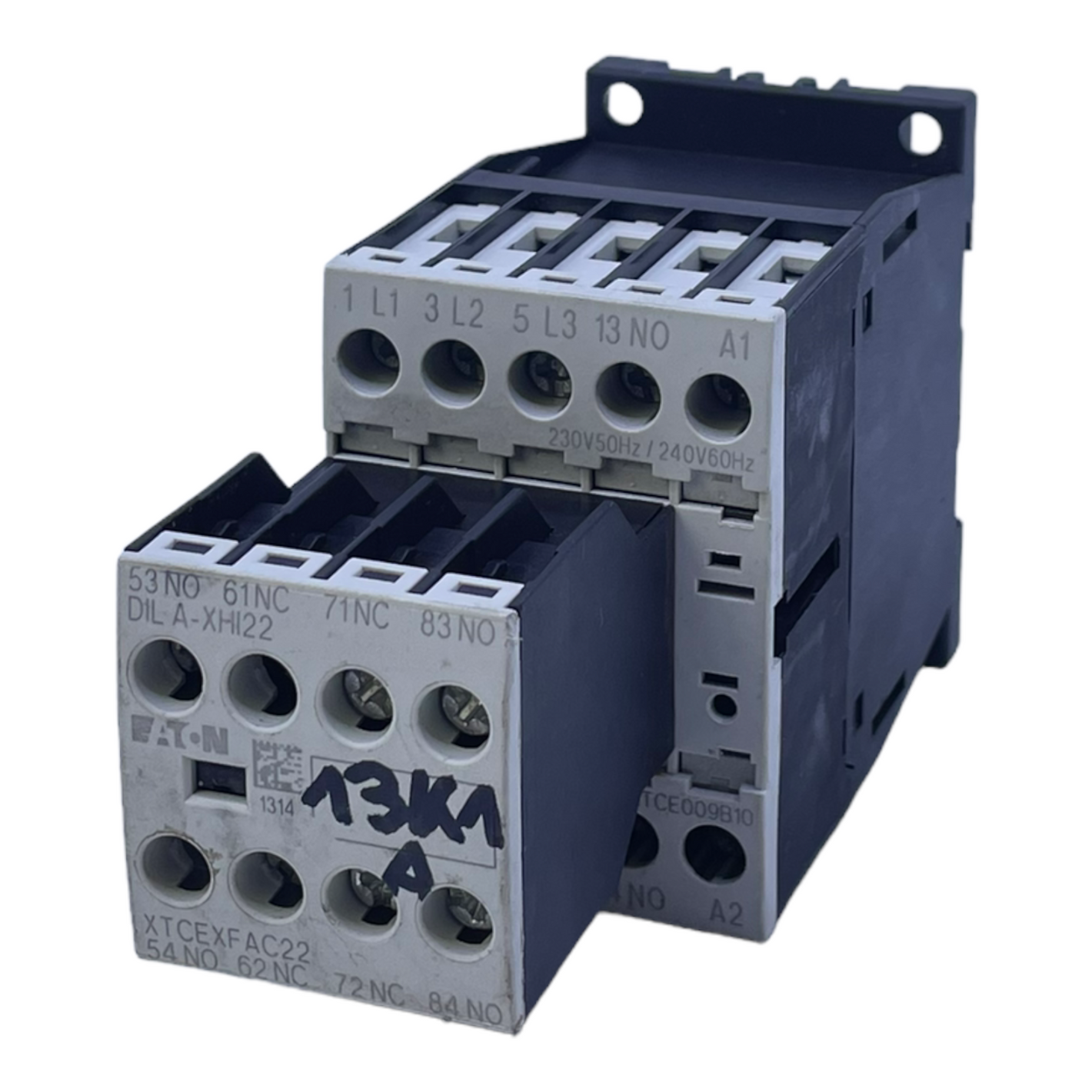 Moeller DIL M9-10 + DIL A-XI22 contactor 230V 50Hz/240V 60Hz 3-pole