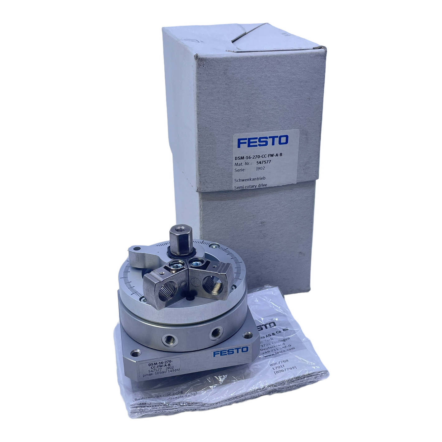 Festo DSM-16-270-CC-FW-A-B Schwenkantrieb 547577 1,8 bis 10bar doppeltwirkend