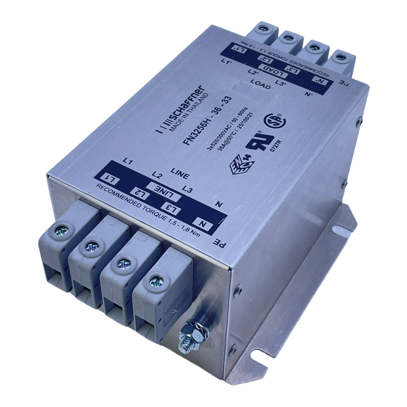 Schaffner FN3256H-36-33 power filter 3x520/300V AC for industrial use