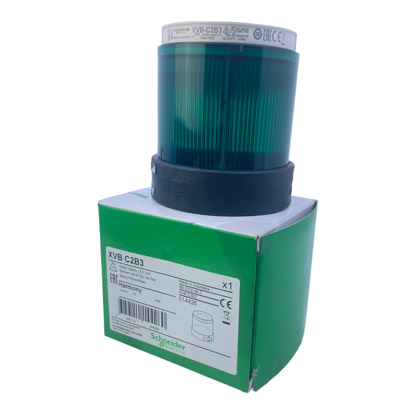 Schneider Electric XVBC2B3 Leuchtelement Grün für industriellen Einsatz 24V