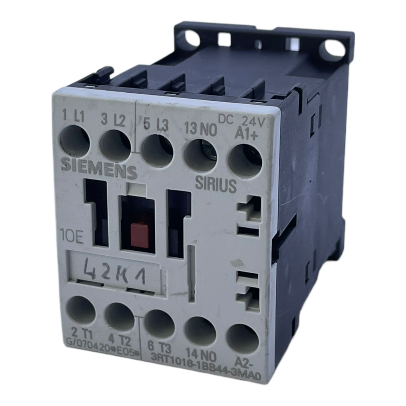 Siemens 3RT1016-1BB44-3MA0 power contactor for industrial use 24V DC