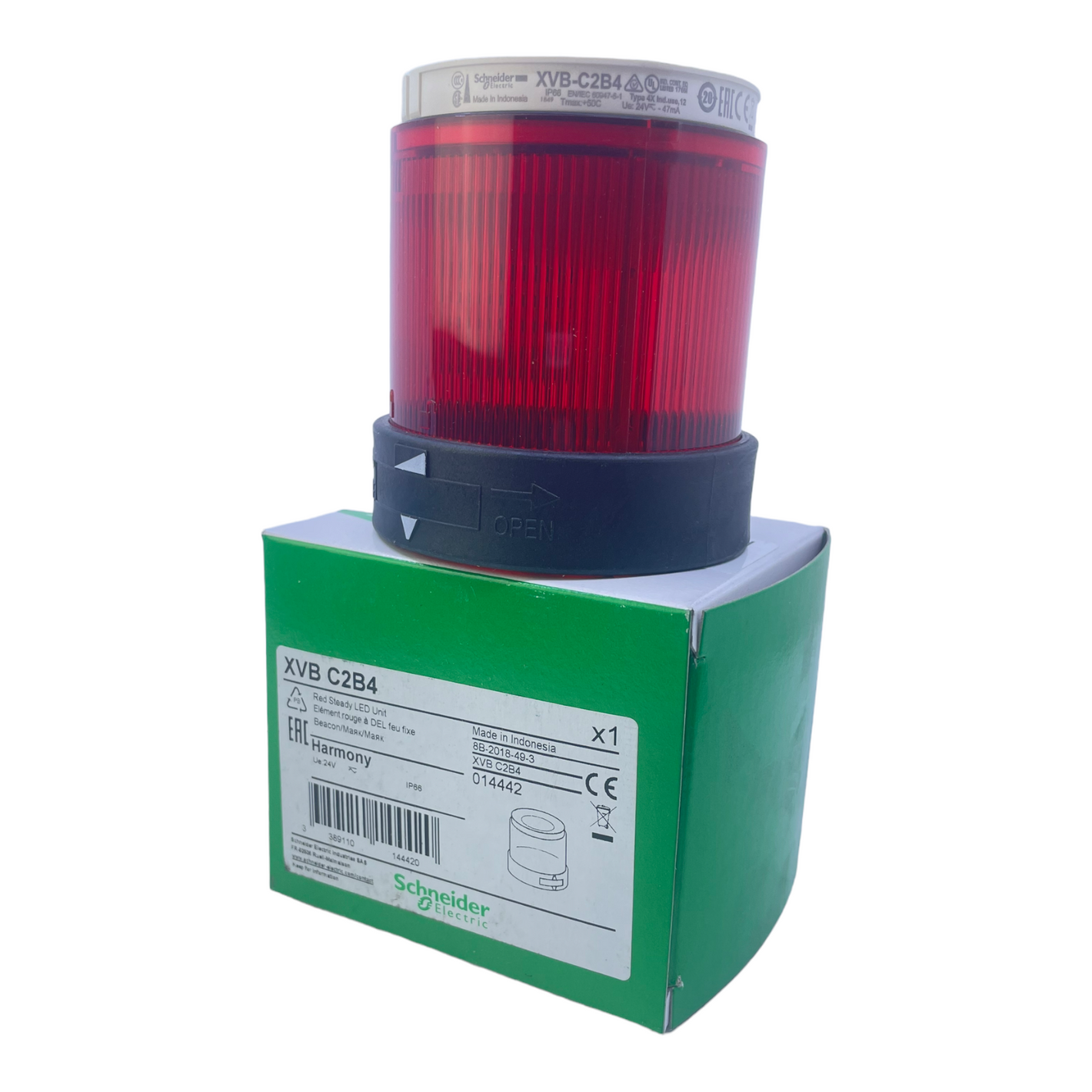 Schneider Electric XVBC2B4 Red light element for industrial use 24V