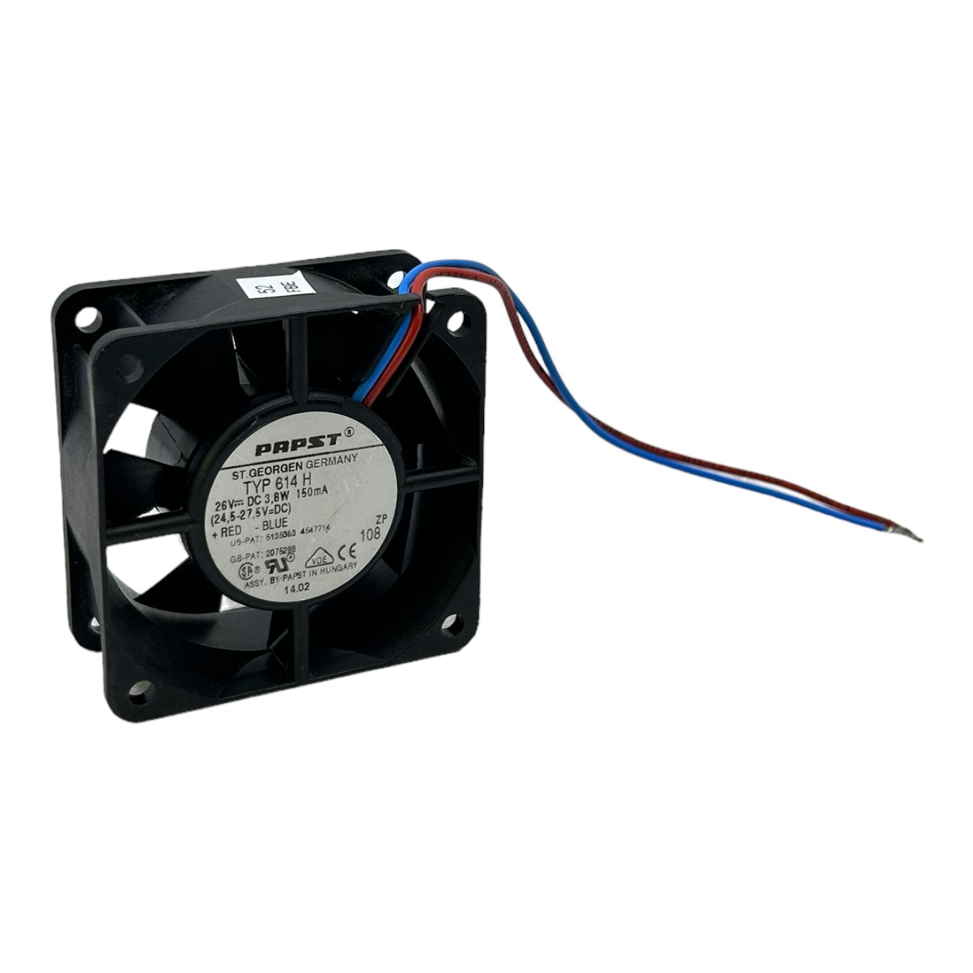 EBM Papst 614H fan for industrial use 26V DC 150mA 3.8W EBM Papst