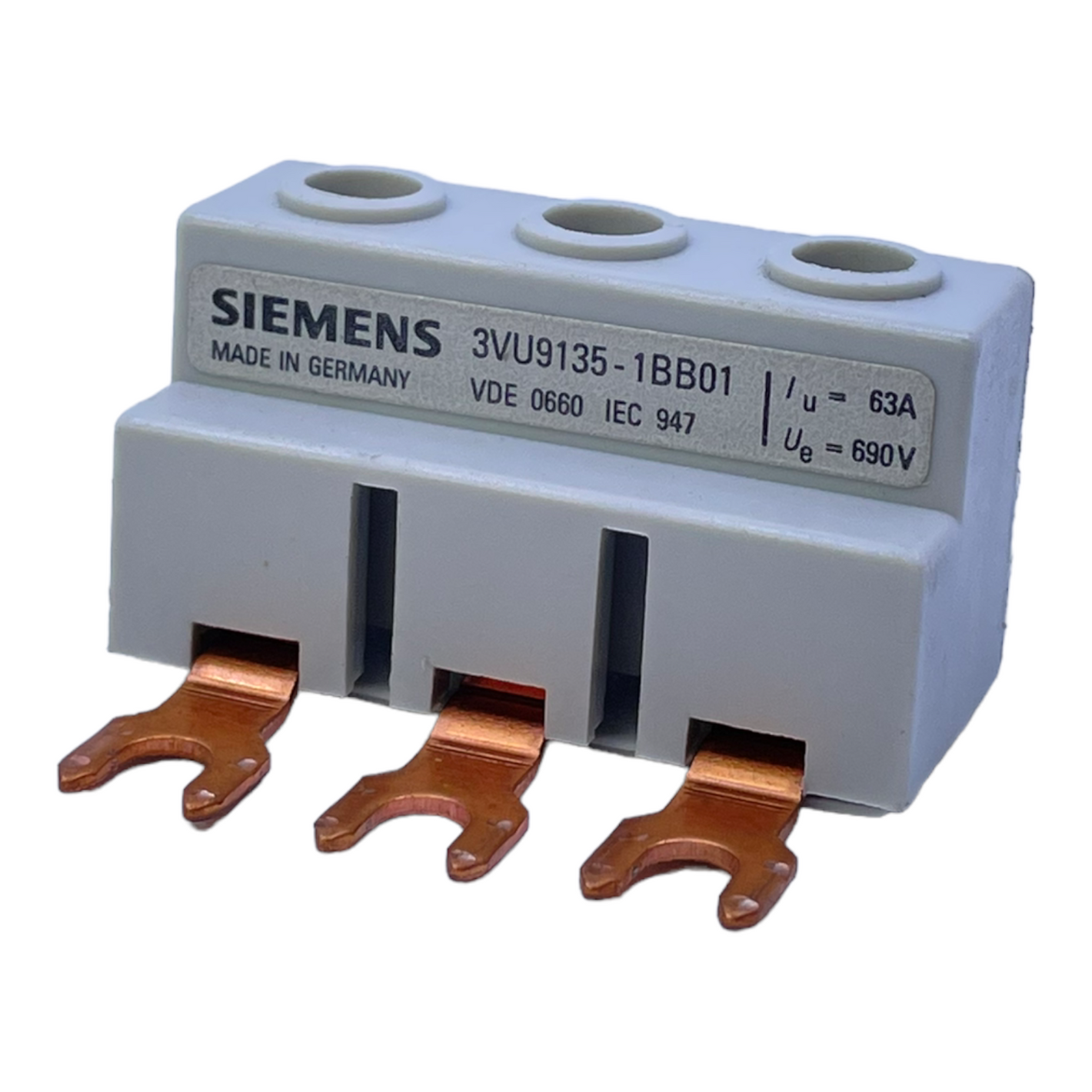 Siemens 3VU9135-1BB01 Busbar Iu: 63A Busbar Siemens