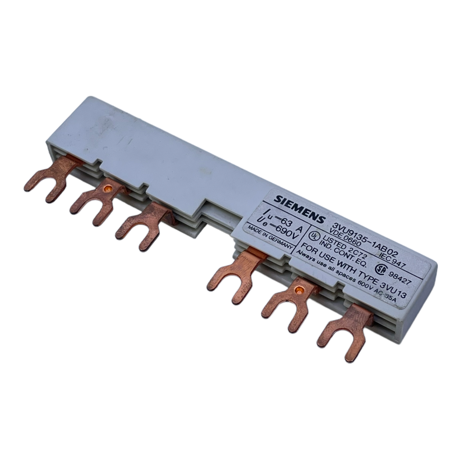 Siemens 3VU9135-1AB03 Sammelschiene VDE 0660, 1.51 Siemens 3VU9135-1AB03 Sammelschiene VDE 0660, 1.51