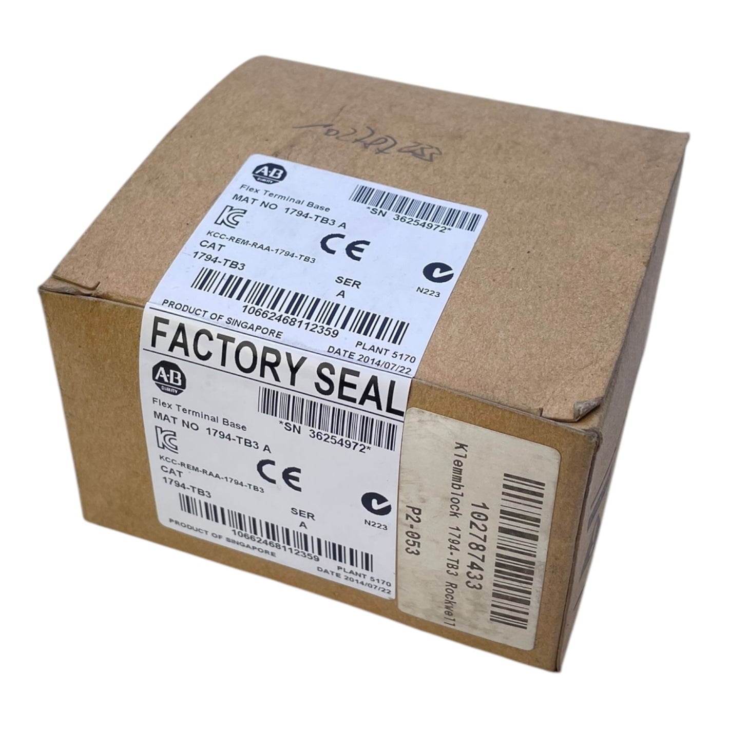 Allen Bradley 1794-TB3A Flex Terminal Base für industriellen Einsatz