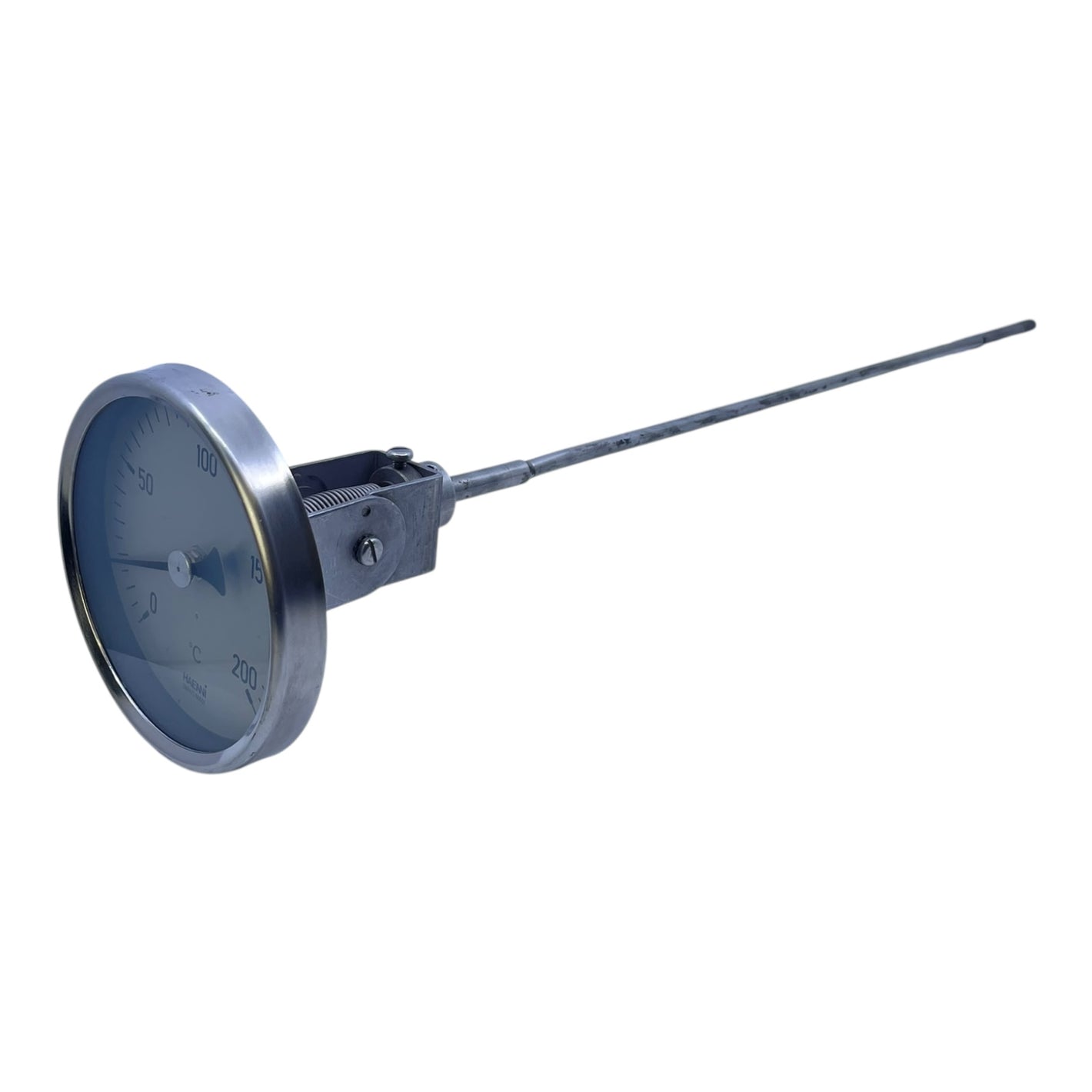 Haenni Bimetall-Thermometer 0–200°C Edelstahl-Fühler | Thermometer von Haenni
