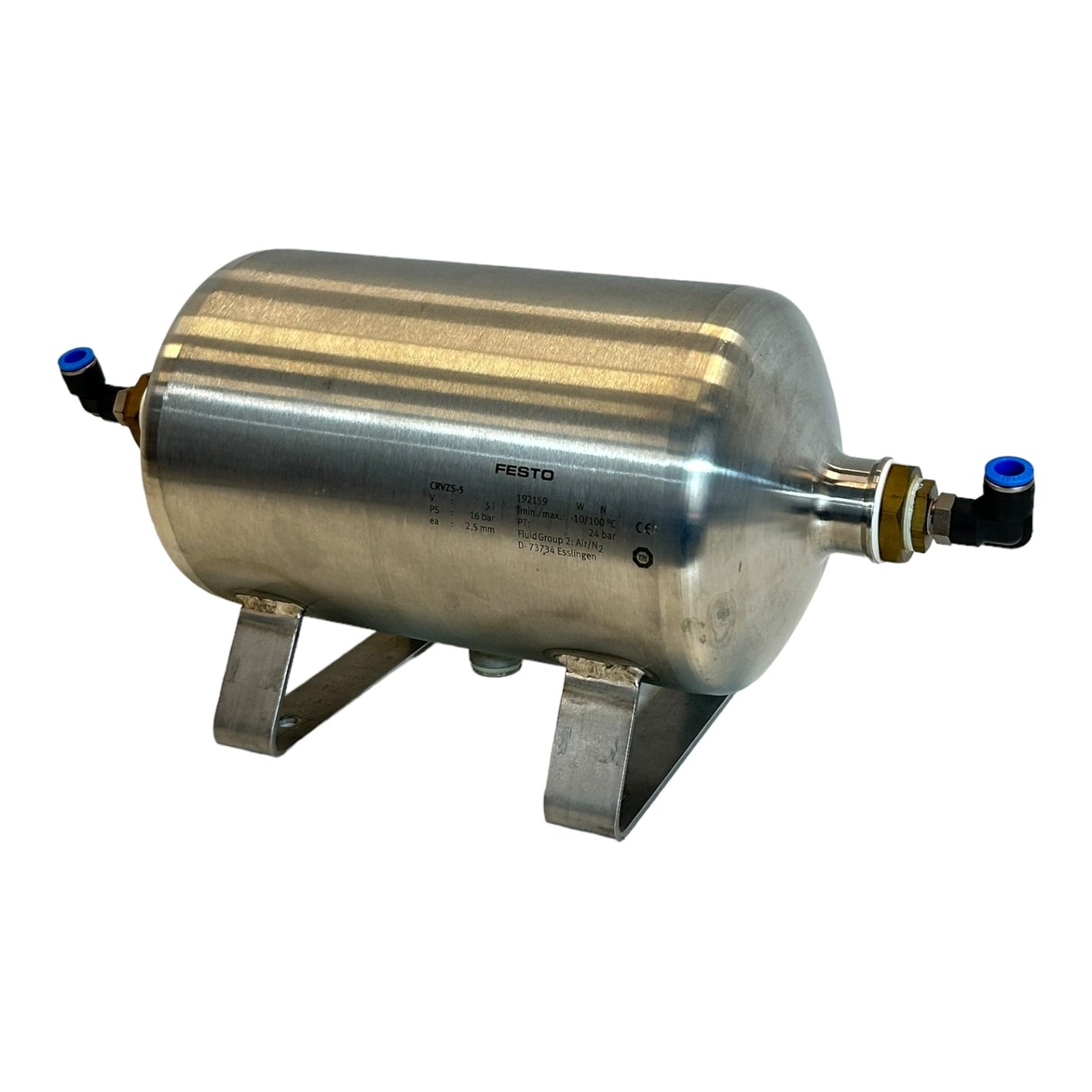 Festo CRVZS-5 pressure accumulator 192159 -0.95 to 16 bar for industrial use