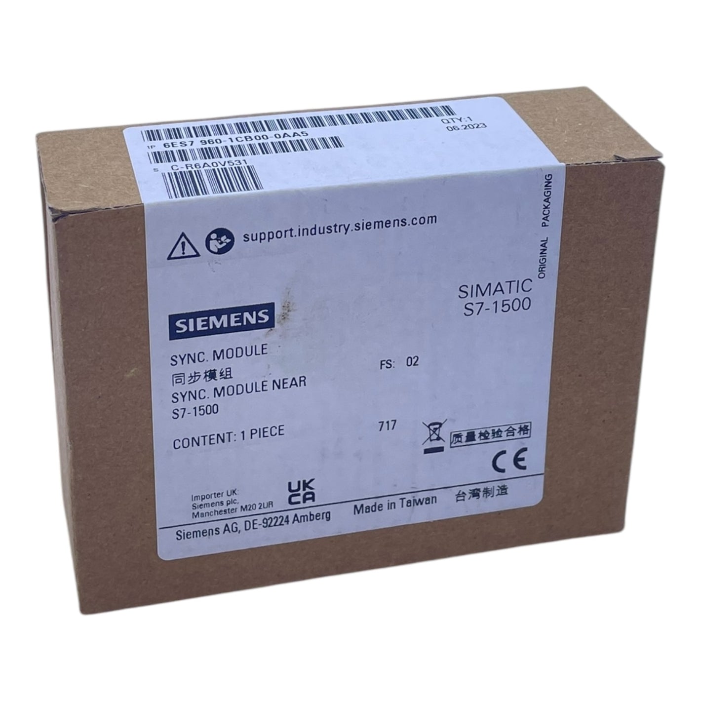 Siemens 6ES7960-1CB00-0AA5 SPS-Stromversorgungsmodul - für industriellen Einsatz