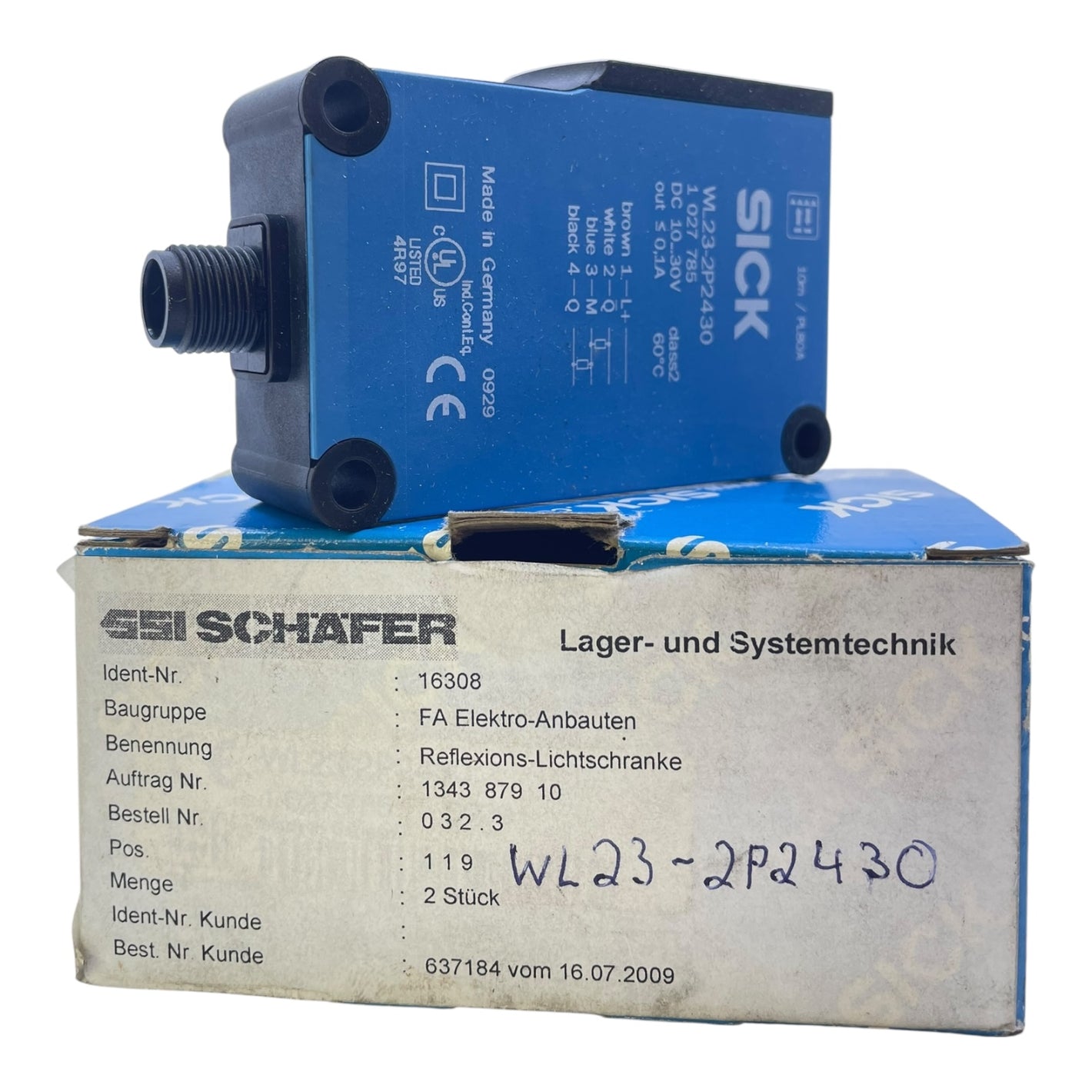 Sick Lichtschranke Reflexionslichttaster WL23-2P2430 1027785 für die Industrie