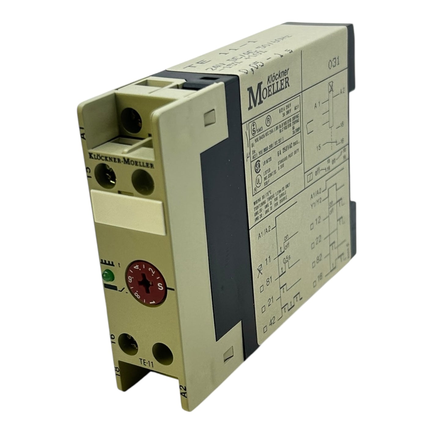 Klöckner Moeller Zeitrelais TE 11-1 24V AC/DC 50/60Hz Zeitverzögerung
