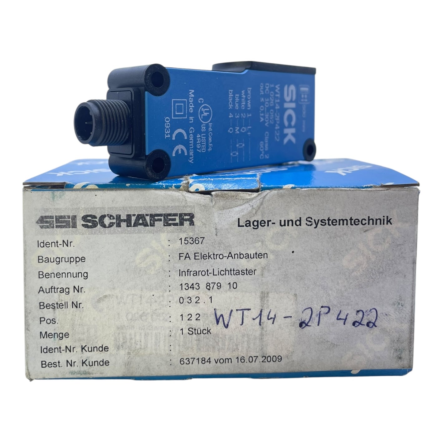 Sick Reflexionslichtschranke Sensor WT14-2P422 1026052 für die Industrie