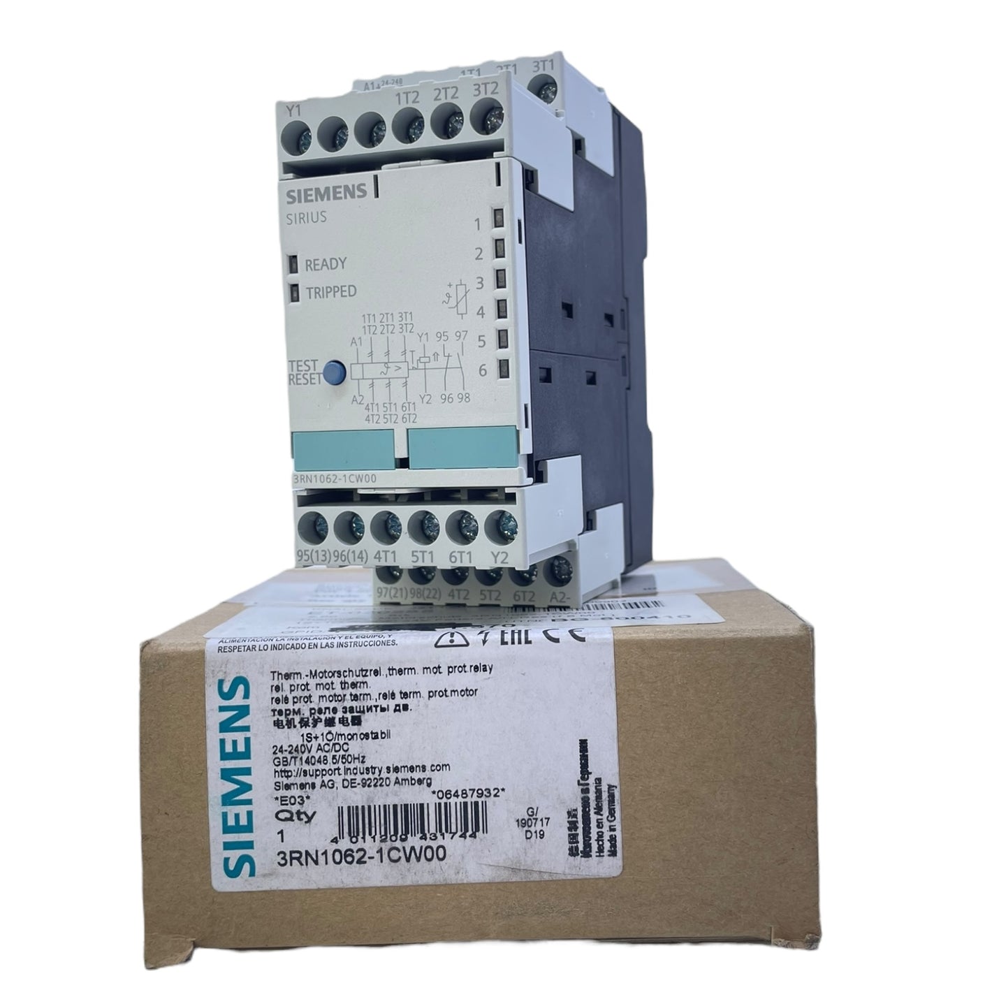 Siemens Überwachungsrelais Phasenwächter Spannungsausfall Sirius 3RN1062-1CW00