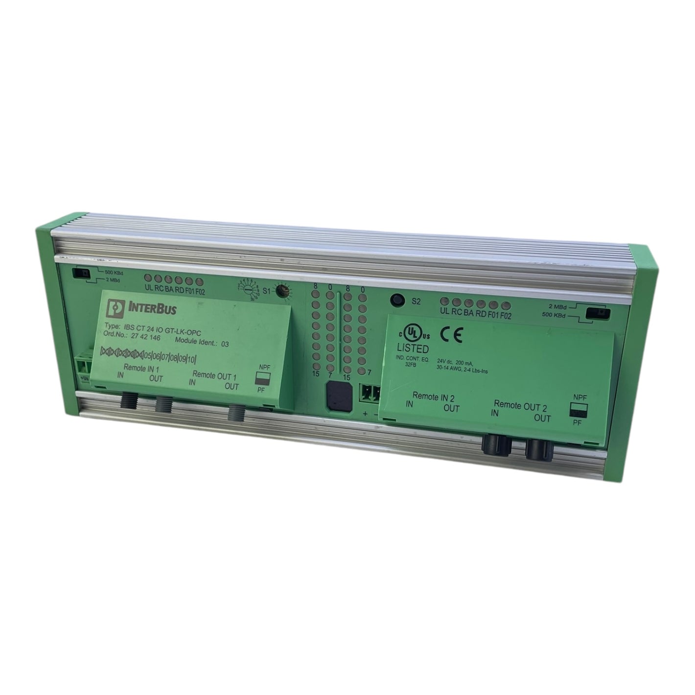 Pepperl+Fuchs 2742146 Interbus Modul IBSCT24IOGT-LK-OPC industrieller Einsatz