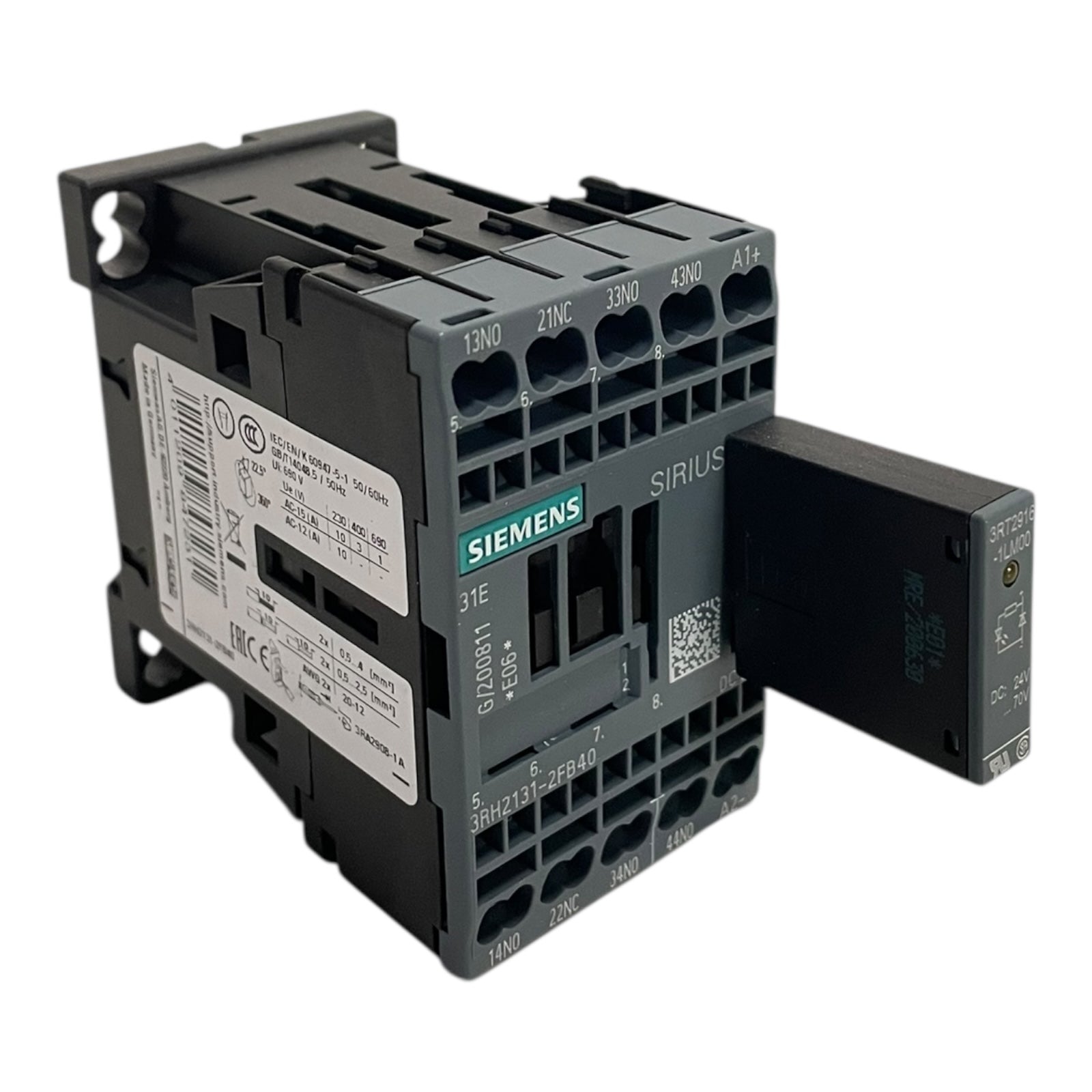 Siemens SIRIUS Hilfsschütz 3RH21312FB40 3RT29161LM00 für die Industr — free download