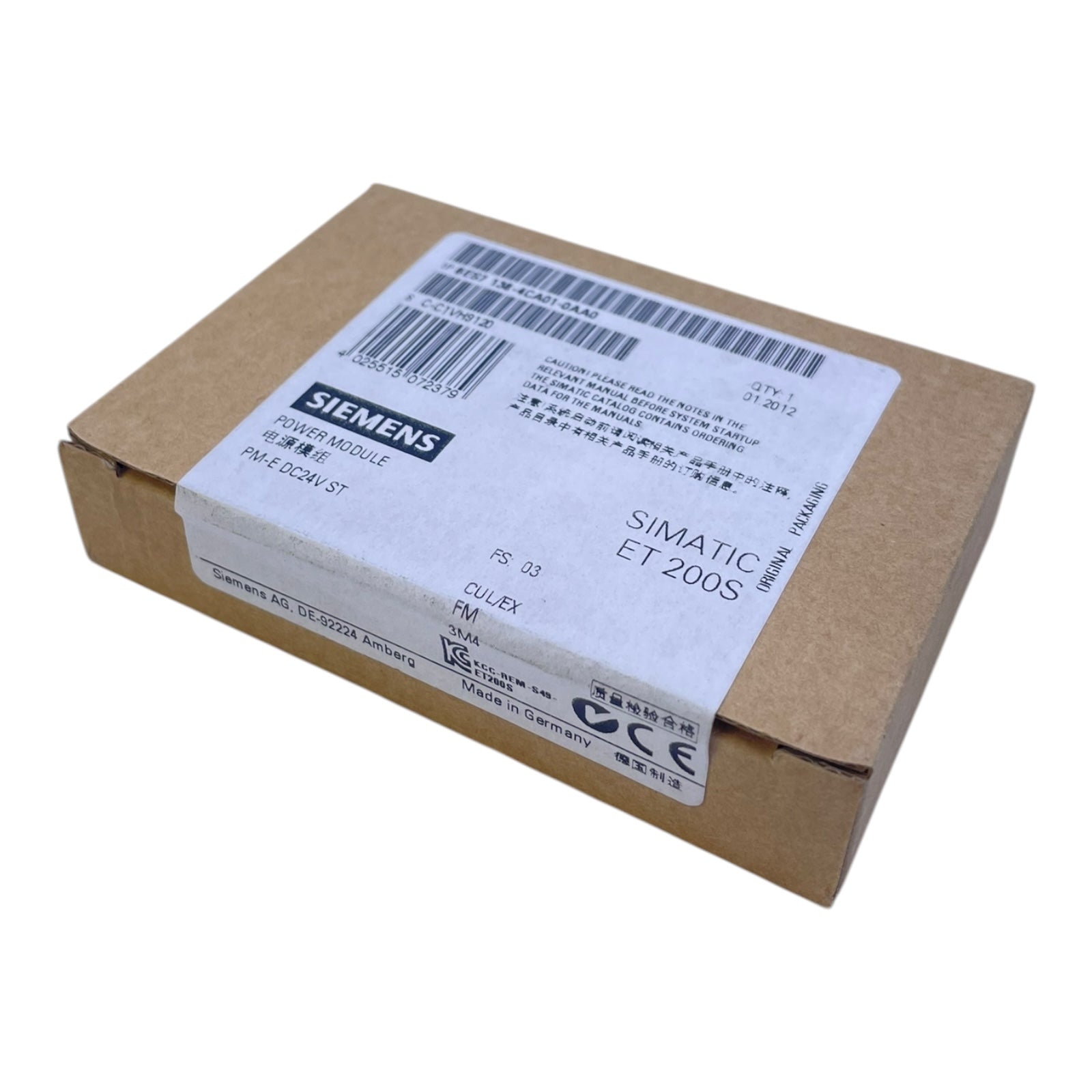 Siemens Simatic ET 200S Powermodul Elektronikmodul 6ES71384CA010AA0 — free download