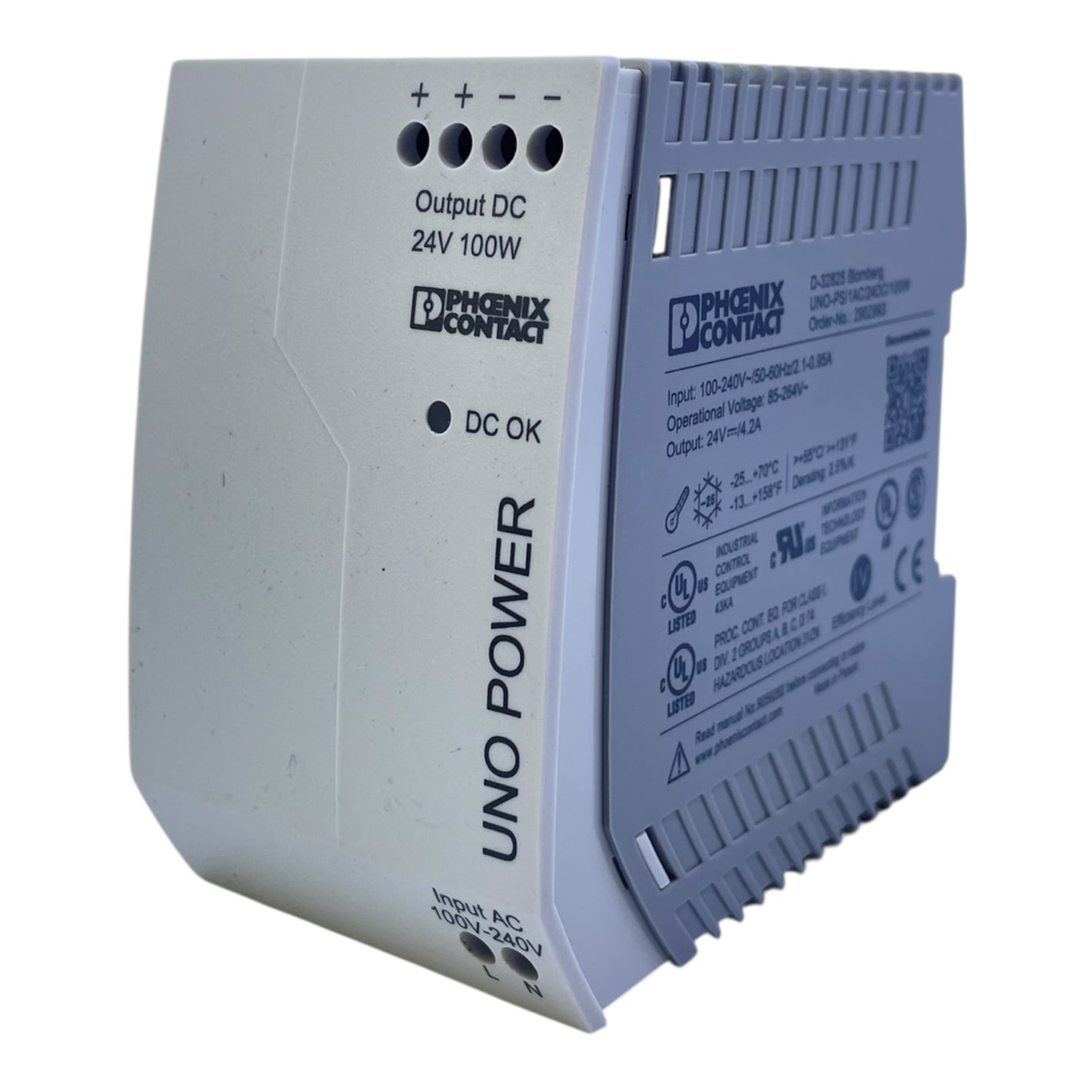 Phoenix Contact Netzteil UNO-PS/1AC/24DC/100W 24V 4,2A 100W Hutschiene